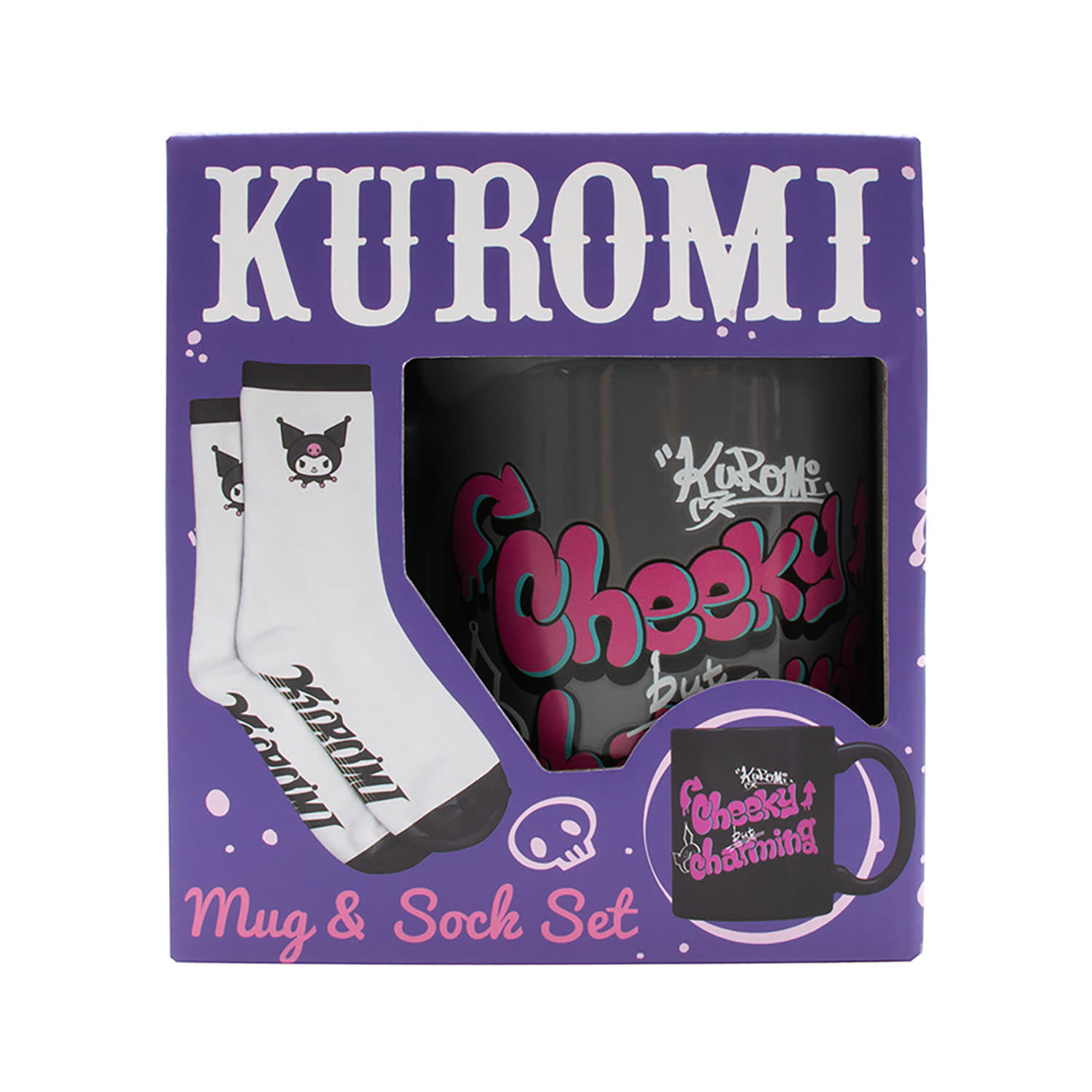 Σετ Kuromi Κεραμική Κούπα 330ml Και Κάλτσες