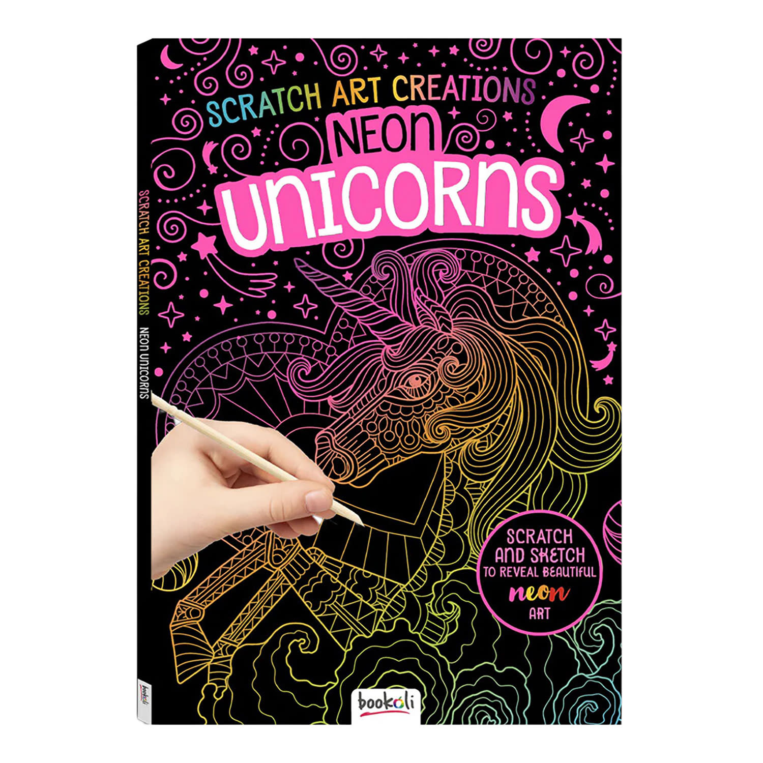 Scratch Art Creations Neon Unicorns
