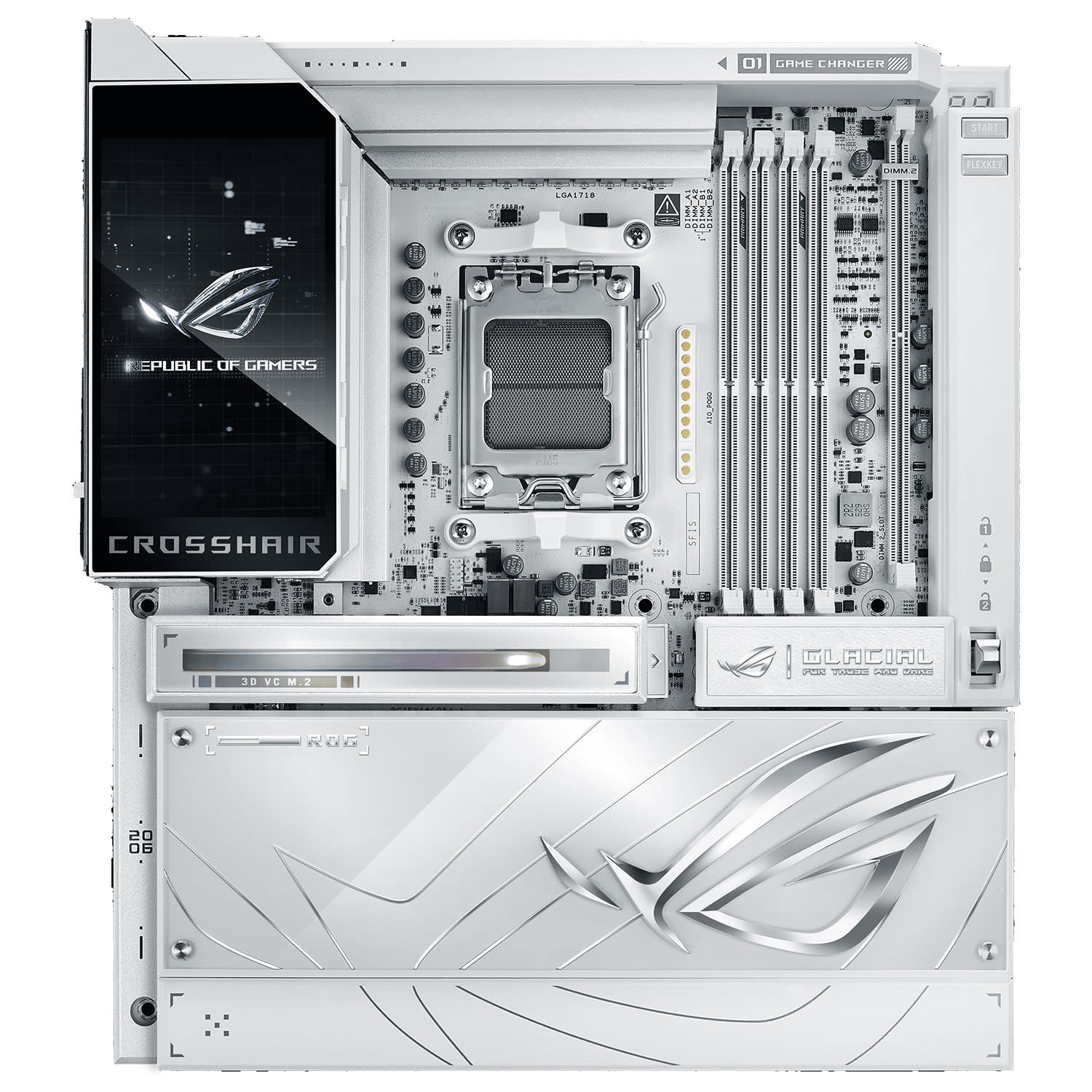 Asus Motherboard X870E ROG CROSSHAIR GLACIAL (X870E/AM5/DDR5)