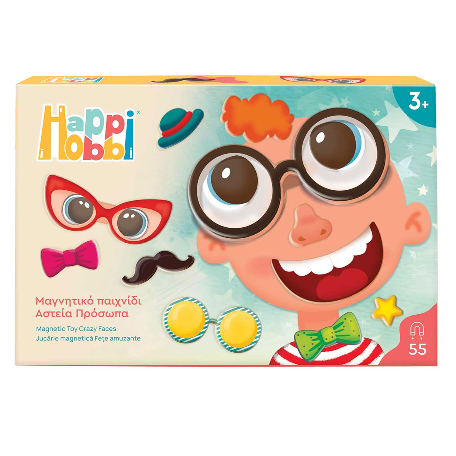 AS HappiHobbi Magnet - Αστεία Πρόσωπα