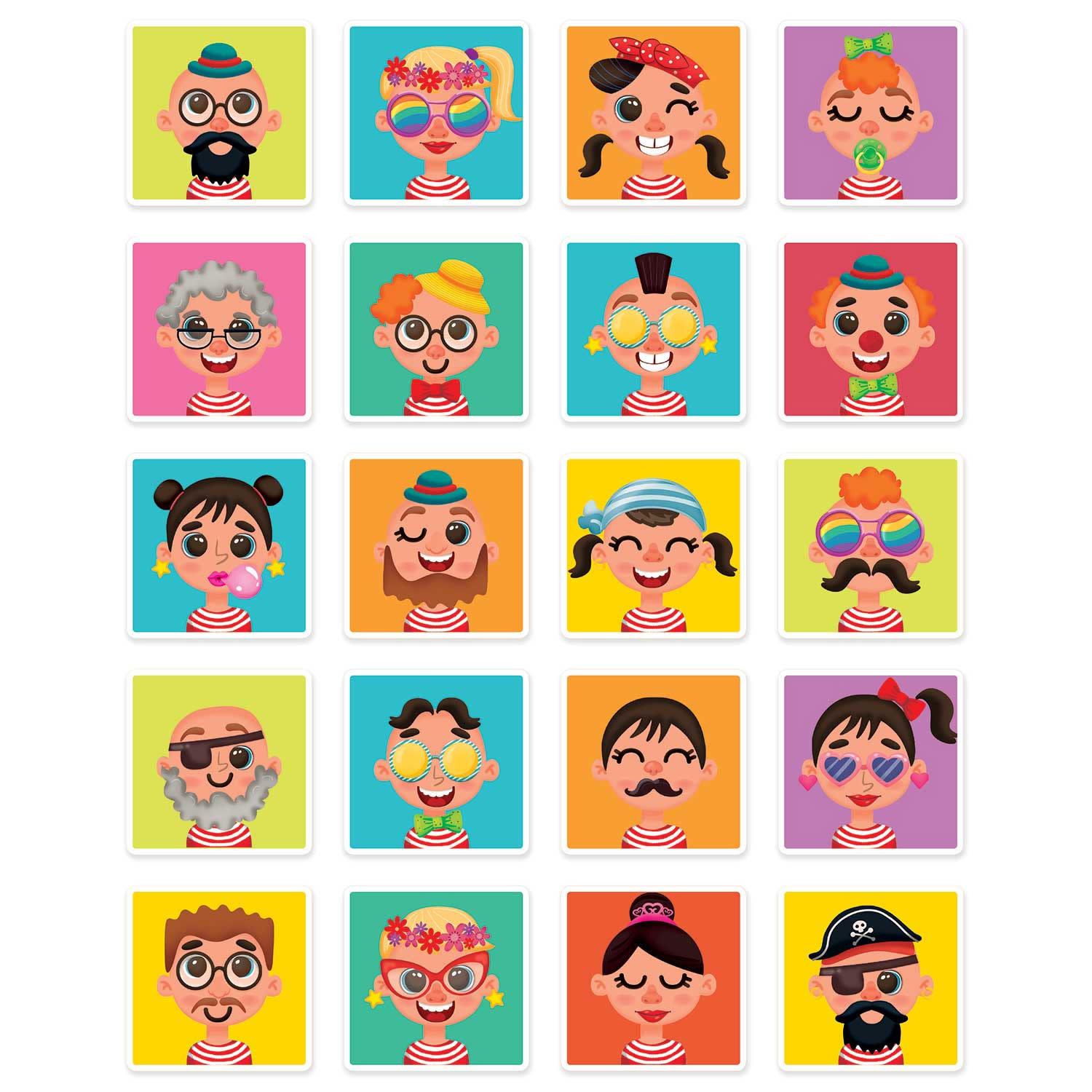 Κάνε κλικ για να δεις την εικόνα 4 του AS HappiHobbi Magnet - Αστεία Πρόσωπα