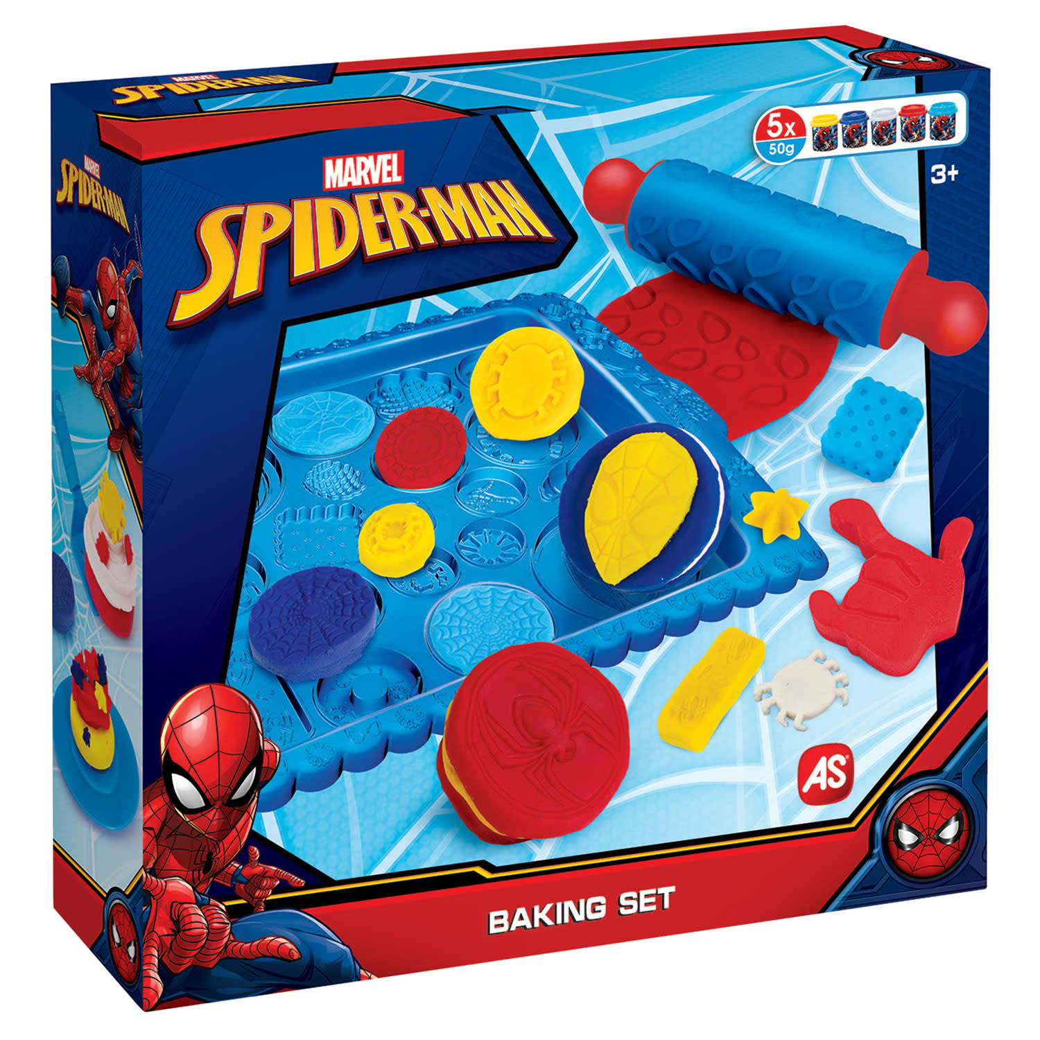 AS Σετ Πλαστελίνης, Φτιάχνω Μπισκότα Με Τον Spider-Man