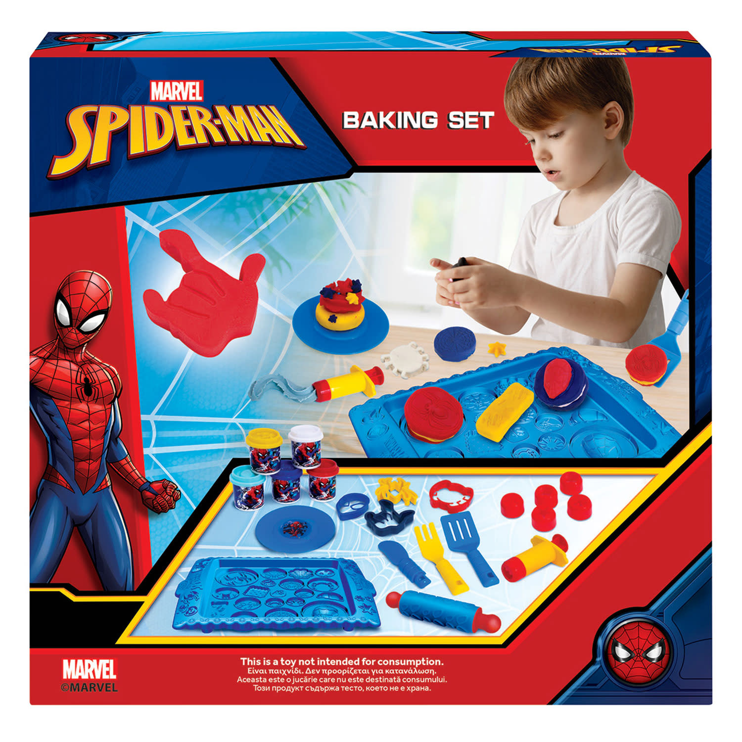 Κάνε κλικ για να δεις την εικόνα 4 του AS Σετ Πλαστελίνης, Φτιάχνω Μπισκότα Με Τον Spider-Man