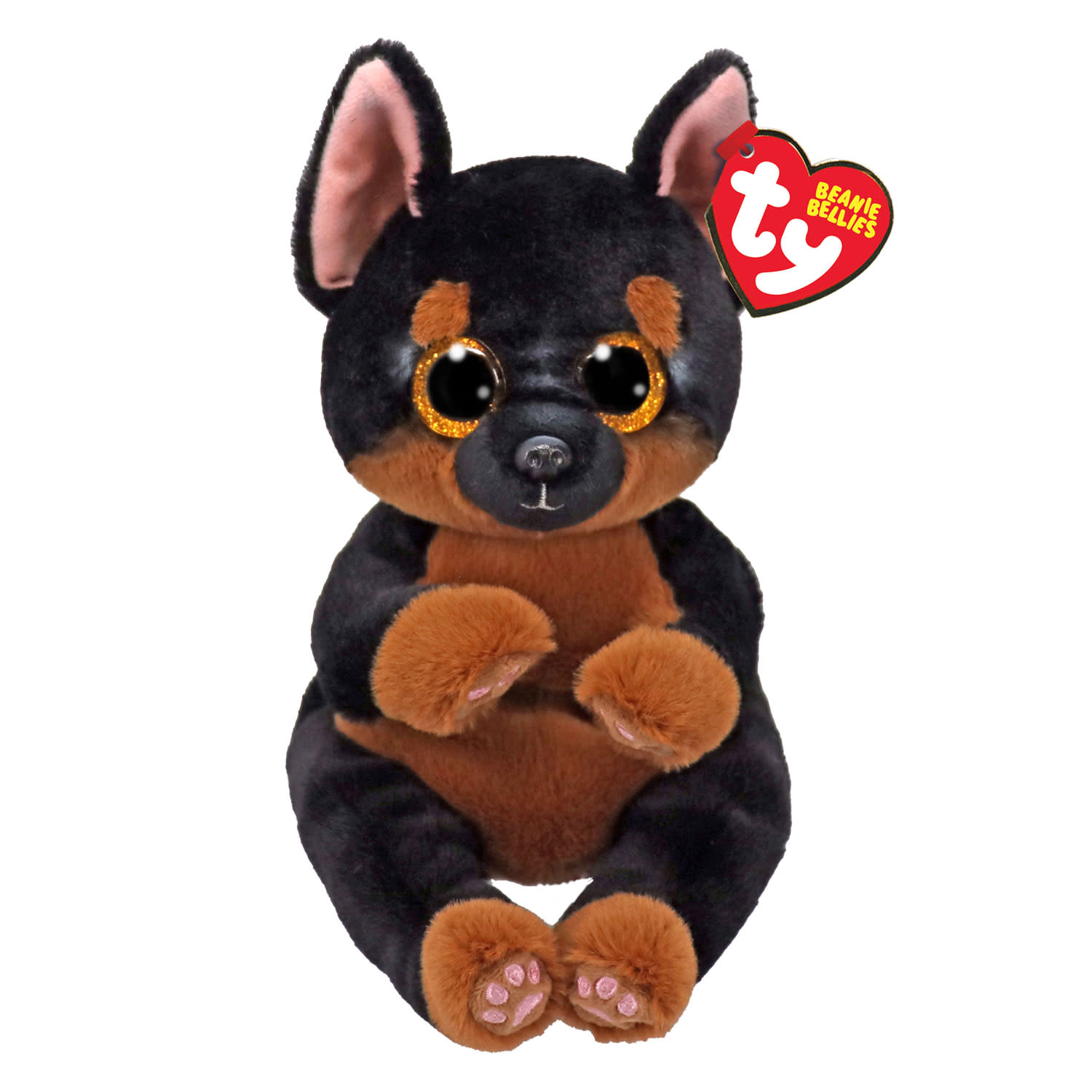 TY Λούτρινο BB Σκύλος Μαύρο/Καφέ 15εκ