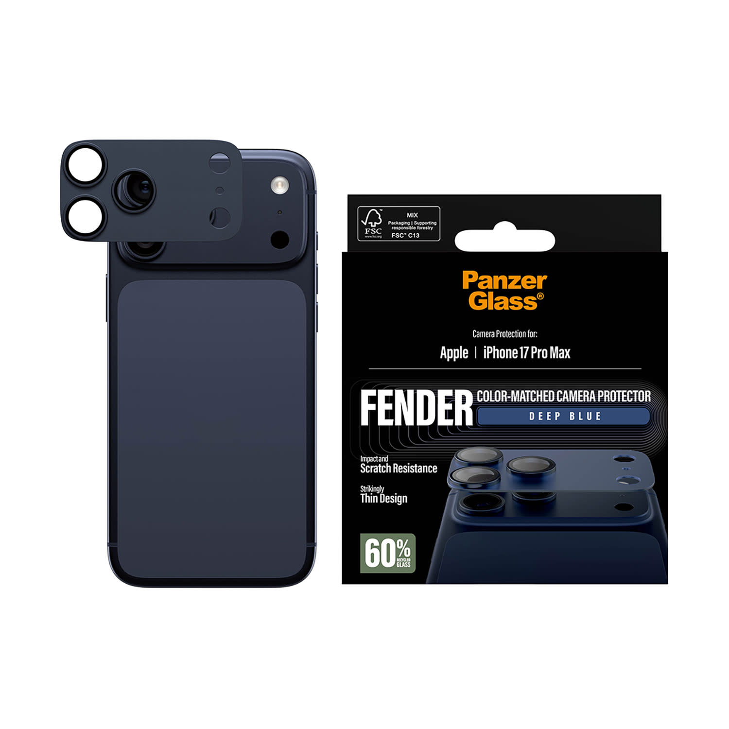 Εικόνα 3 του PanzerGlass FENDER Deep Blue iPhone 17 Pro Max