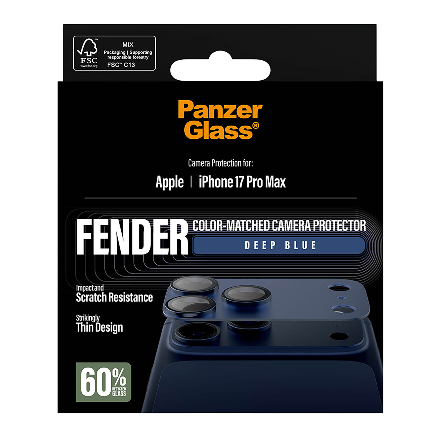 Εικόνα 5 του PanzerGlass FENDER Deep Blue iPhone 17 Pro Max