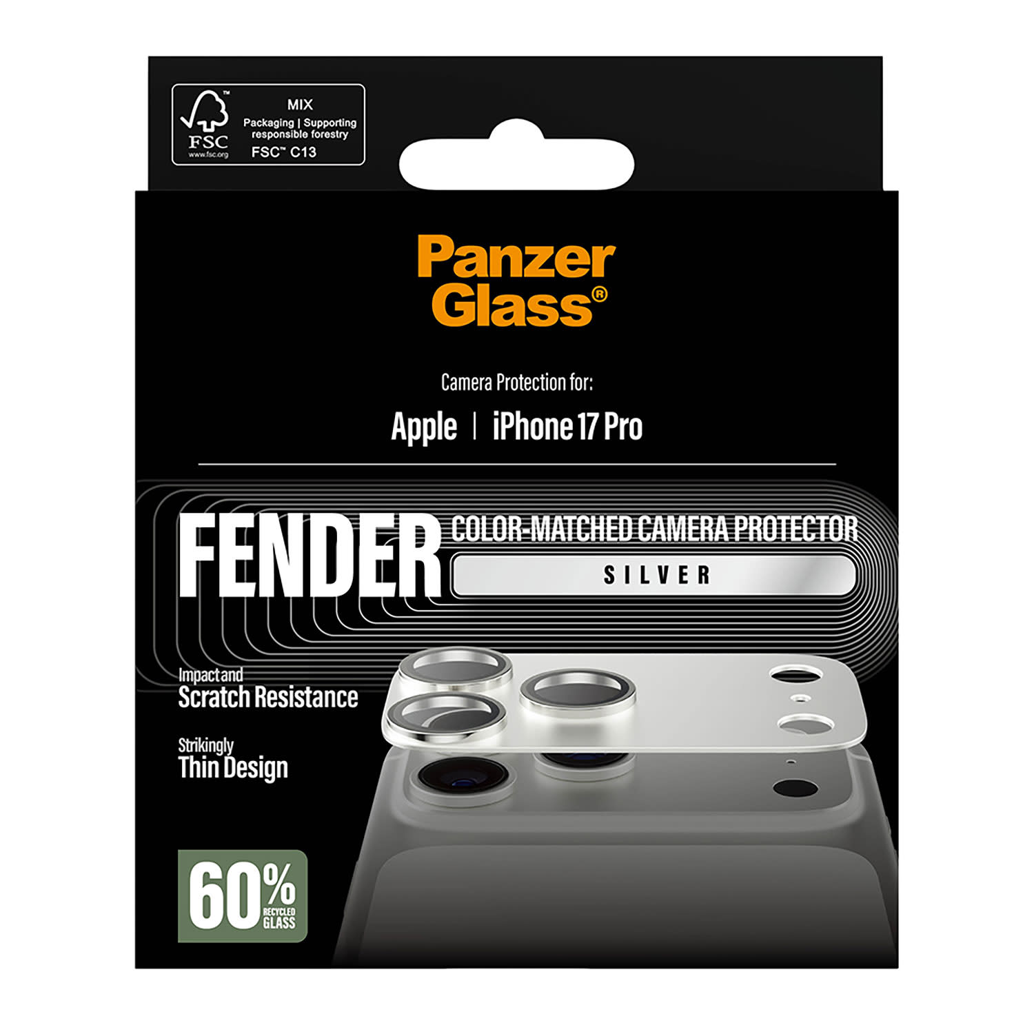 Εικόνα 5 του PanzerGlass FENDER Silver iPhone 17 Pro