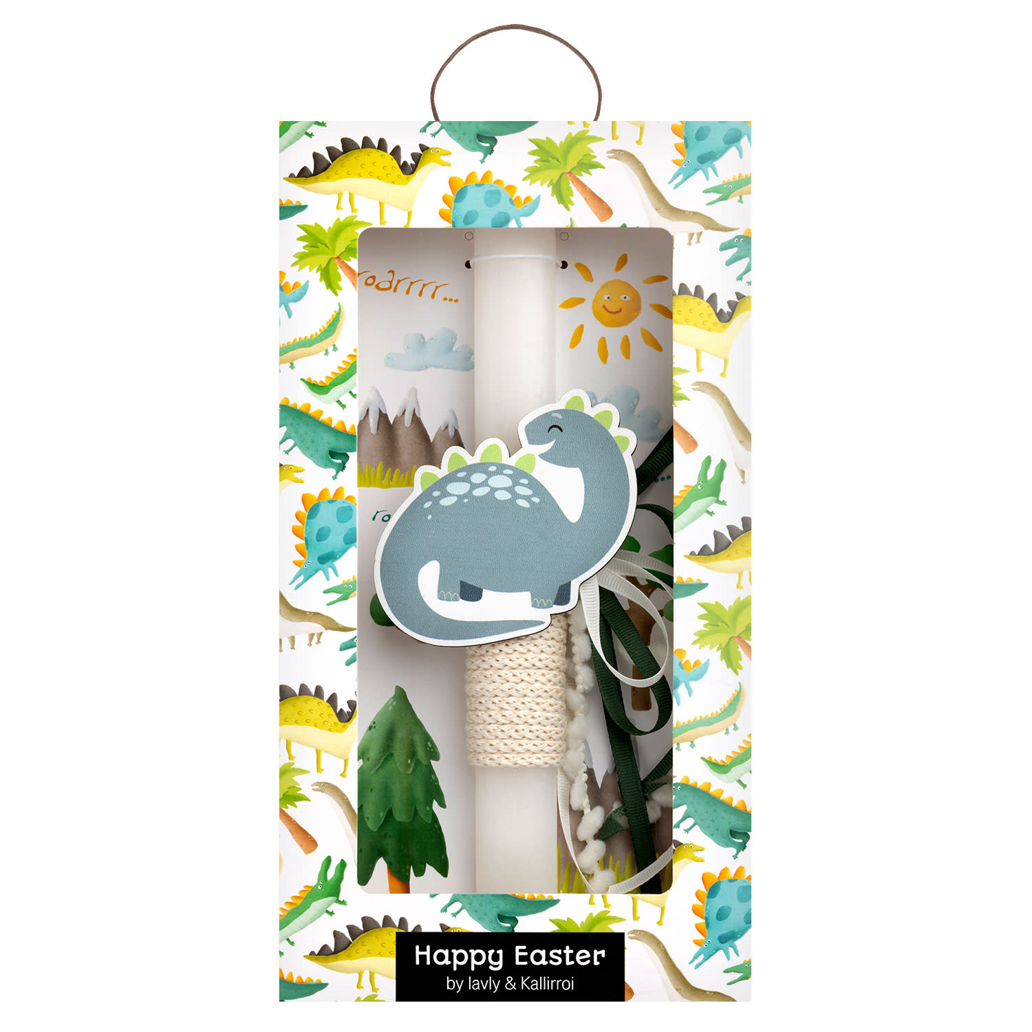 Χειροποίητη Λαμπάδα Δεινόσαυρος