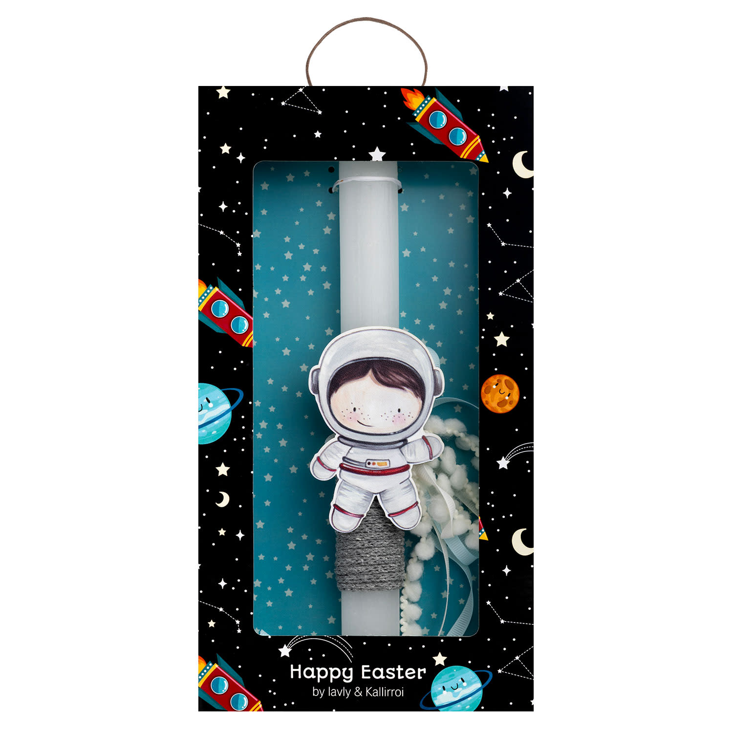 Χειροποίητη Λαμπάδα Αστρονάυτης