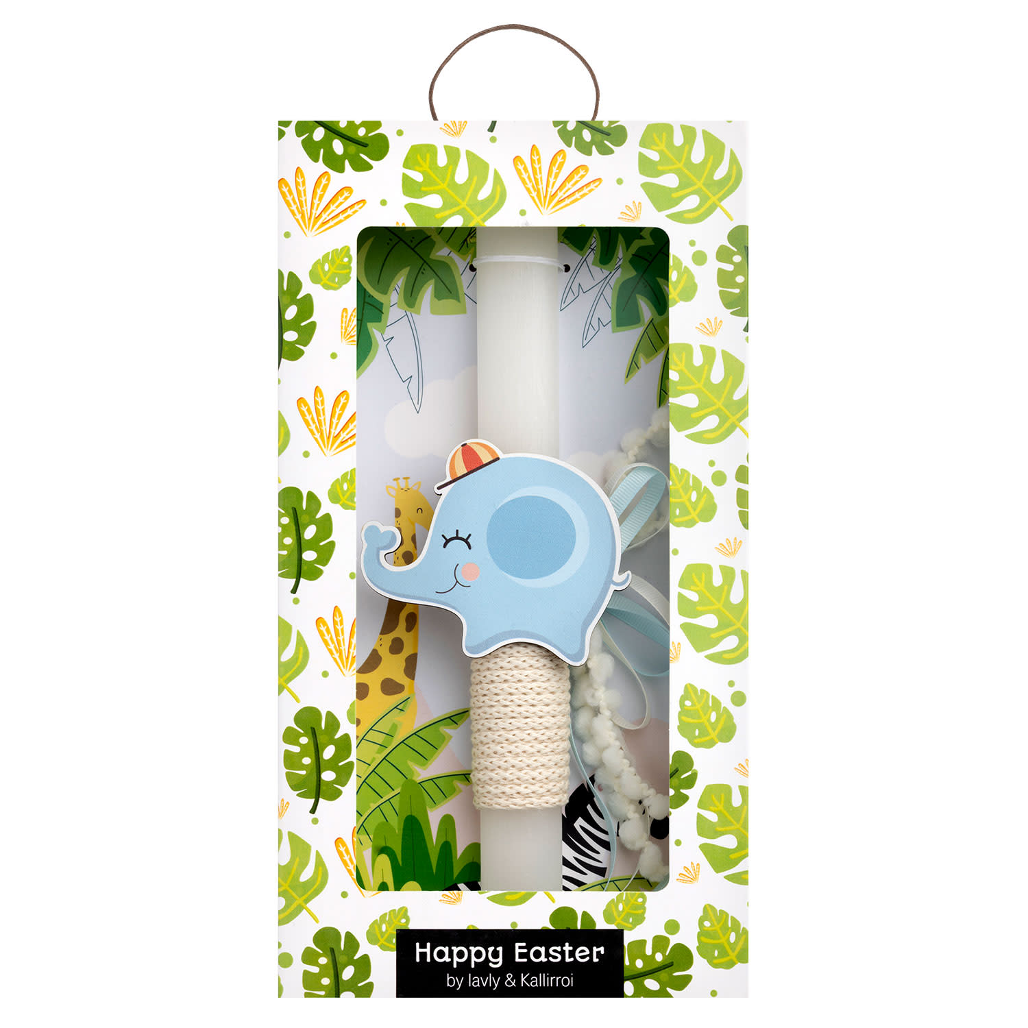 Χειροποίητη Λαμπάδα Ελεφαντάκι