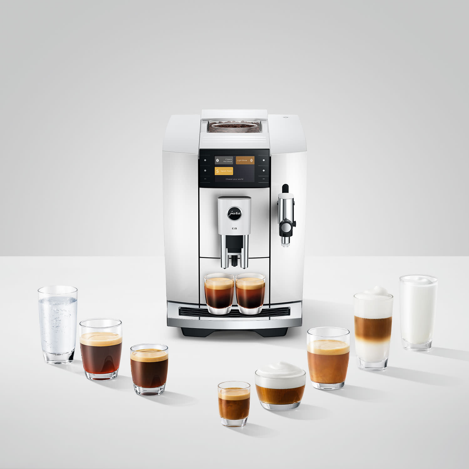 Εικόνα 8 του Jura Καφετιέρα Espresso Αυτόματη E8 Piano White