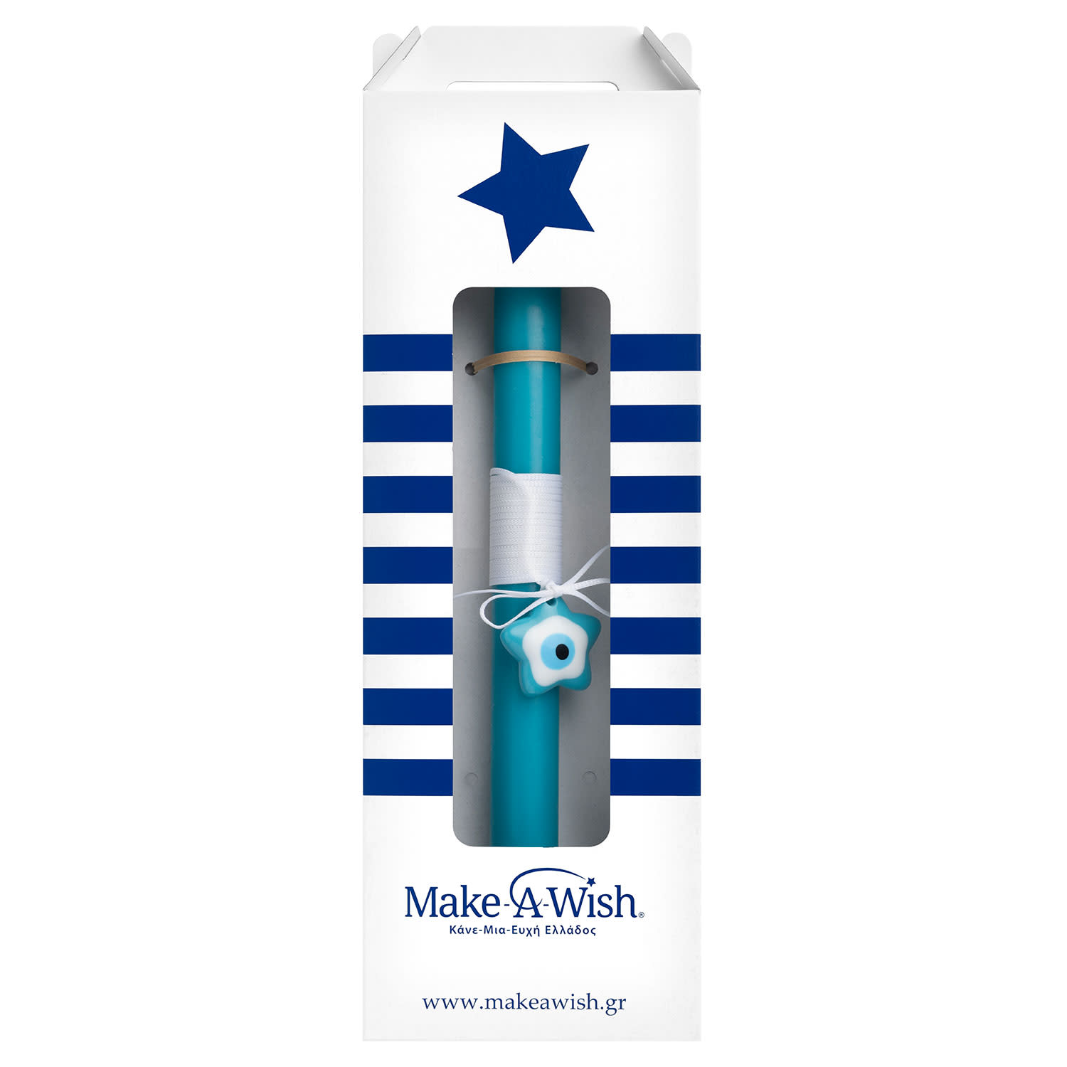 Make a Wish Λαμπάδα Ματάκι Αστέρι Μπλε