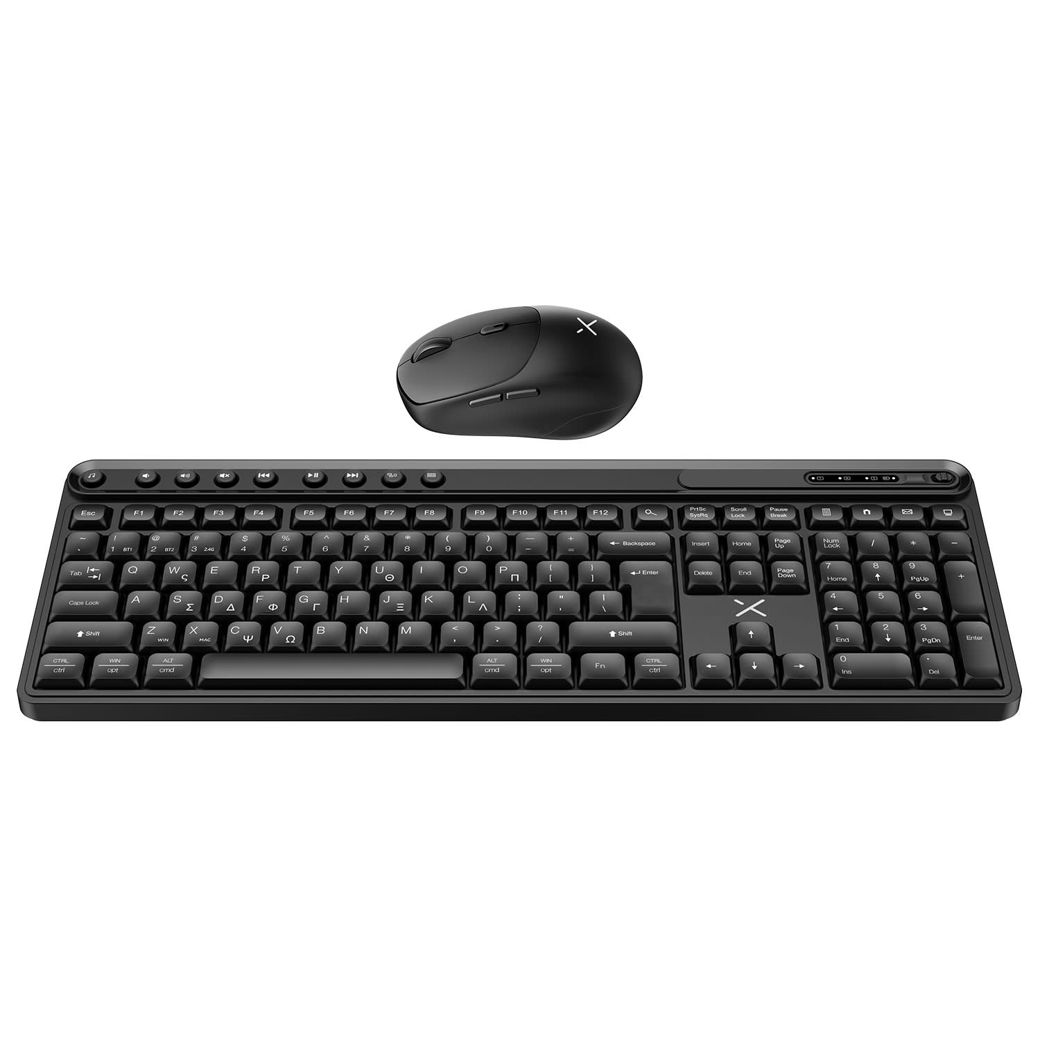Κάνε κλικ για να δεις την εικόνα 2 του Turbo-X Office Comfort Πληκτρολόγιο-Ποντίκι Ασύρματο RF 2.4GHz & Bluetooth