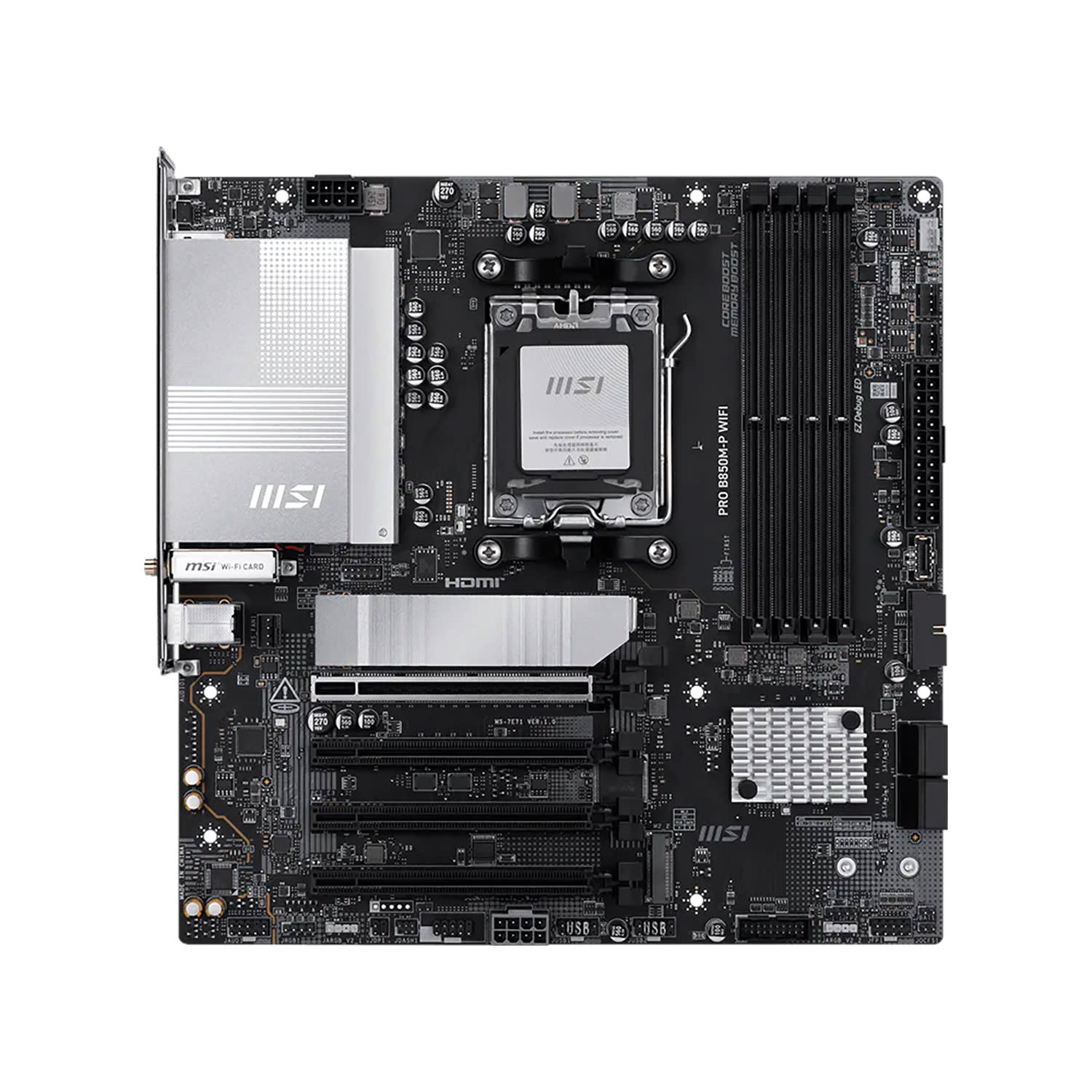 Εικόνα 2 του MSI Motherboard B850M PRO P WIFI (Β850/AM5/DDR5)