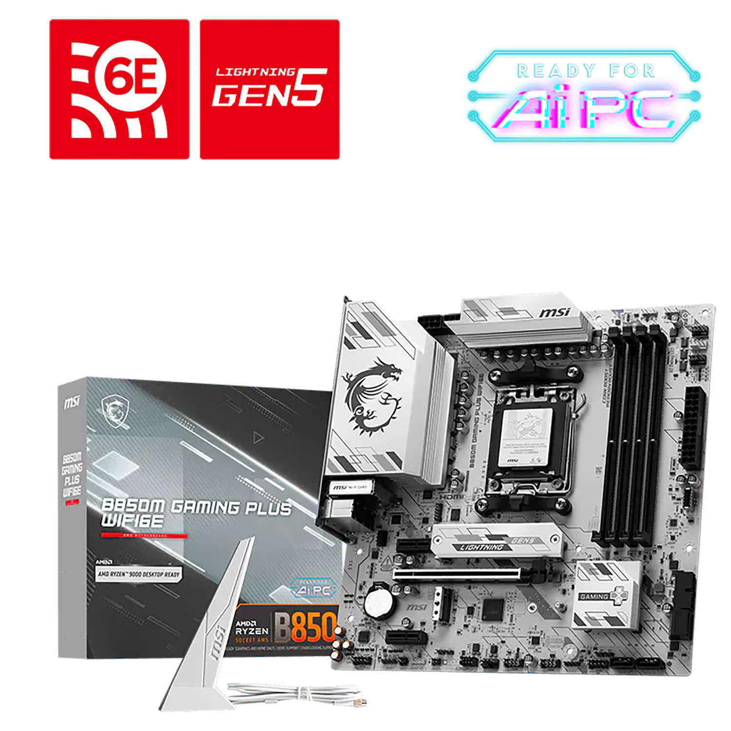 MSI Motherboard B850M GAMING PLUS WIFI6E (Β850/AM5/DDR5)