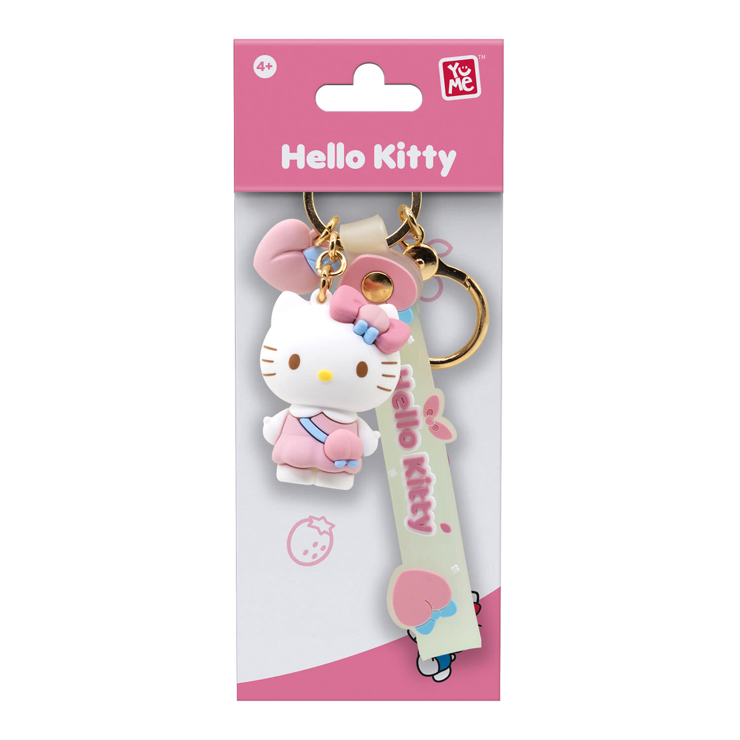 YUME Hello Kitty Keychain & Strap Peach Series