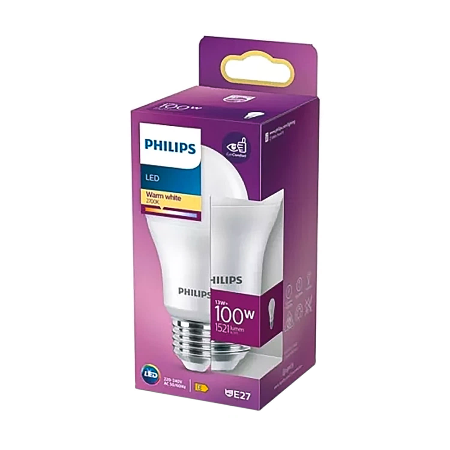 Philips Λαμπτήρας Ε27 13W 2700K 1521lm