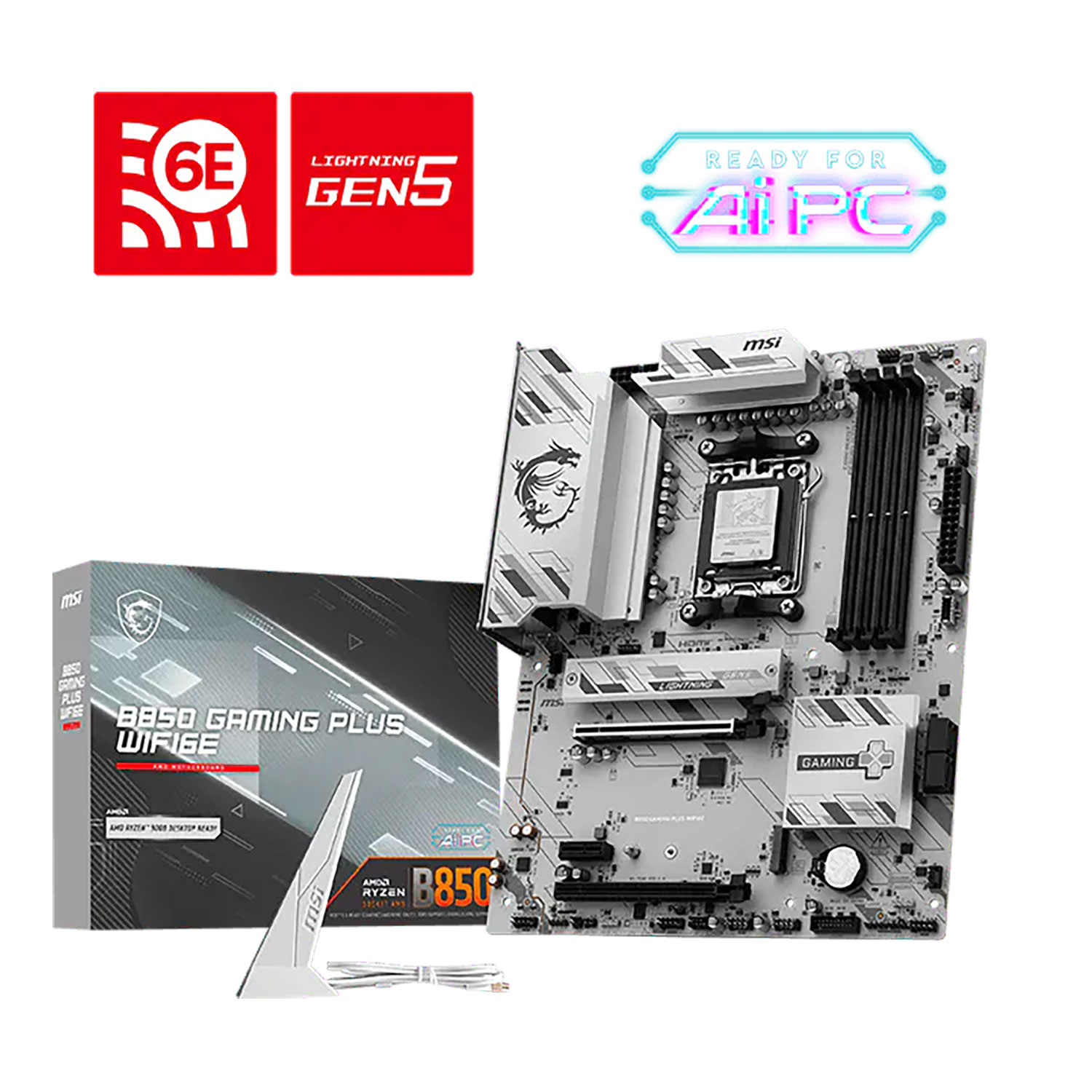 MSI Motherboard B850 GAMING PLUS WIFI6E (Β850/AM5/DDR5)
