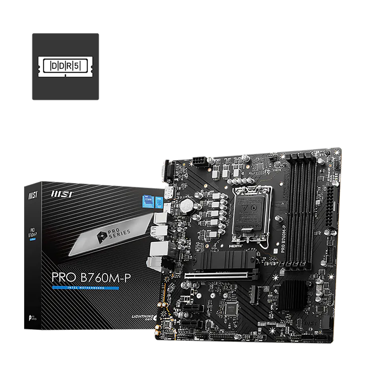 MSI Motherboard B760M PRO P (Β760/1700/DDR4)
