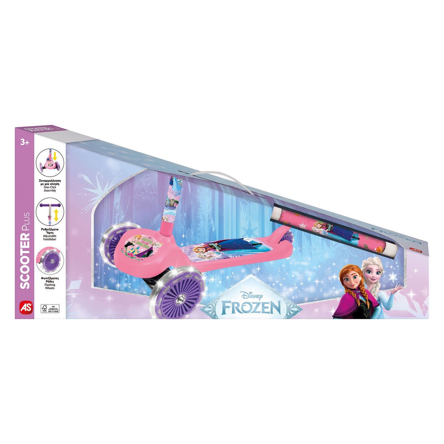 AS Πατίνι Frozen με φωτιζόμενες ρόδες Λαμπάδα