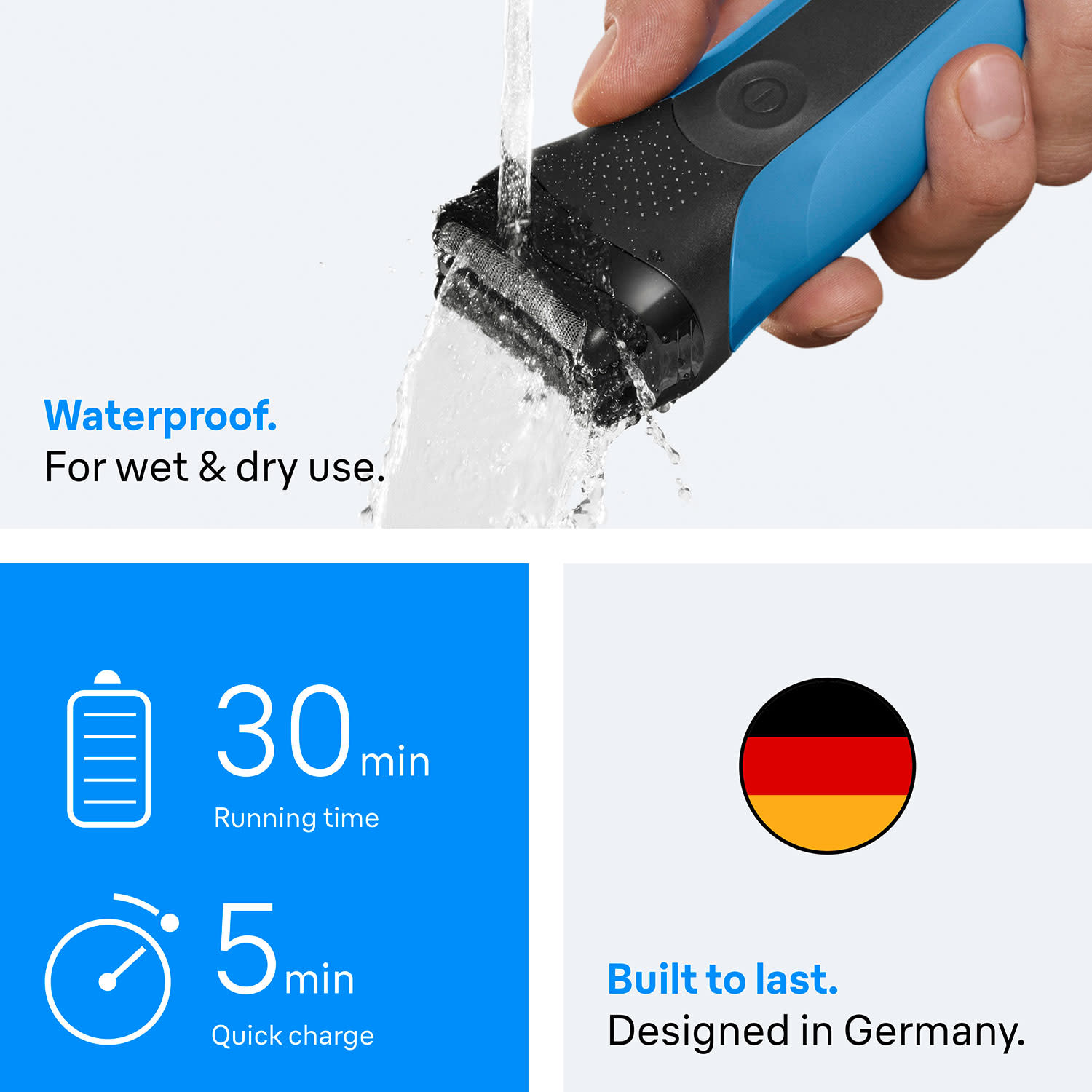 Κάνε κλικ για να δεις την εικόνα 8 του Braun Ξυριστική Μηχανή 310BT/BLUE 3