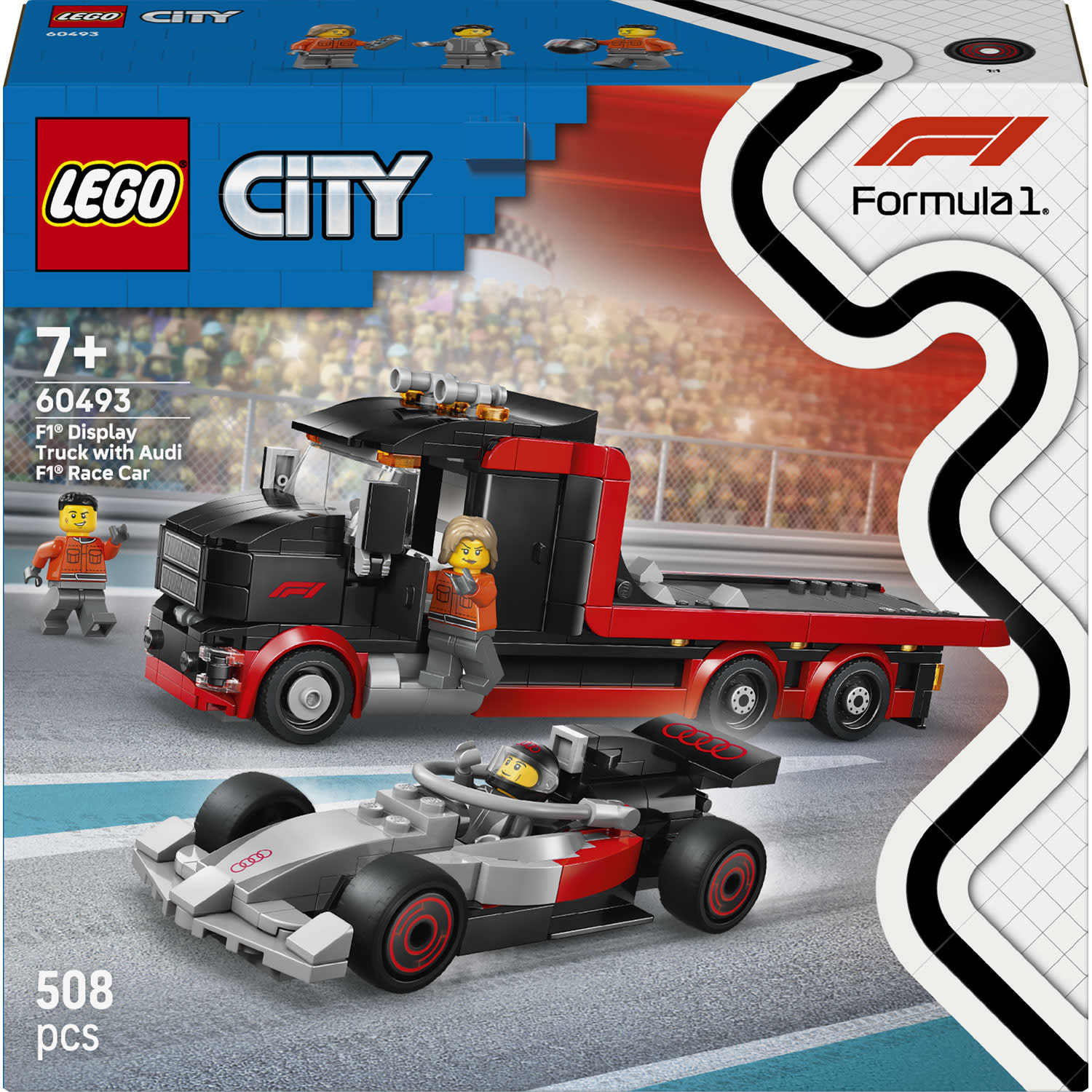 LEGO 60493 F1® Display Truck with Audi F1® Race Car