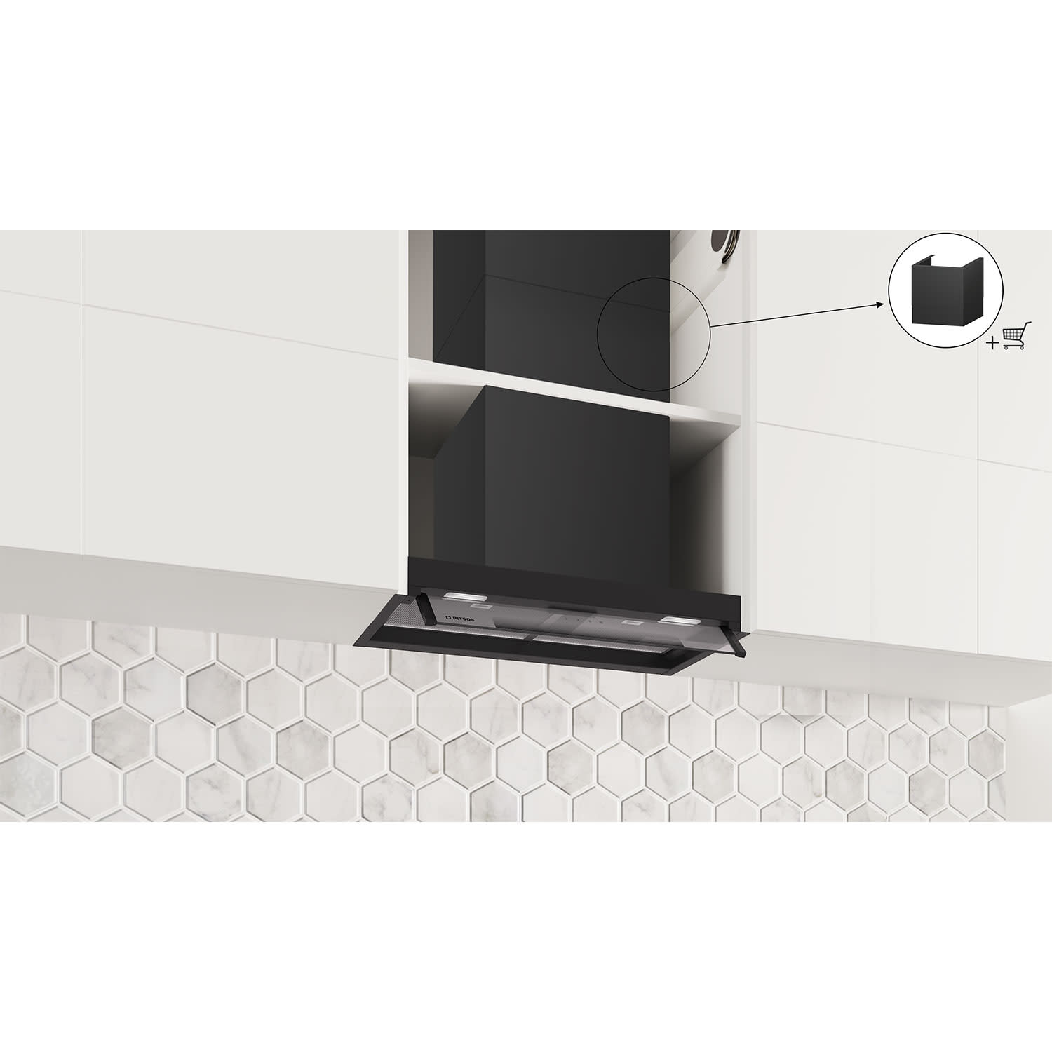 Εικόνα 7 του Pitsos PID6D76G Απορροφητήρας Εντοιχιζόμενος