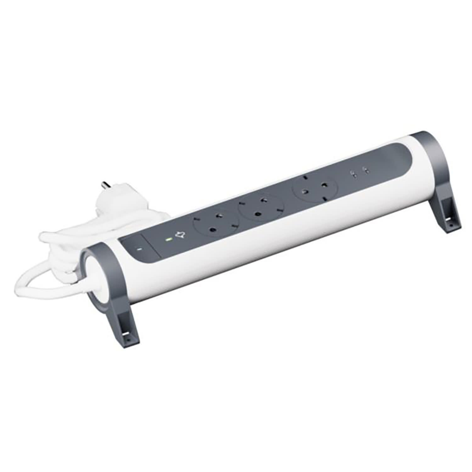 Legrand Πολύπριζο Ασφαλείας 3 Θέσεων Σούκο USB C+C Μαύρο Premium