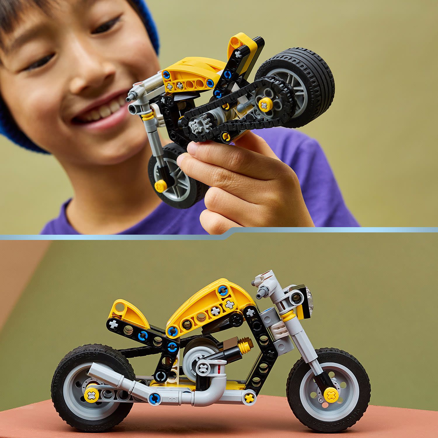 Εικόνα 5 του LEGO  Technic Κίτρινη Μοτοσικλέτα 42225