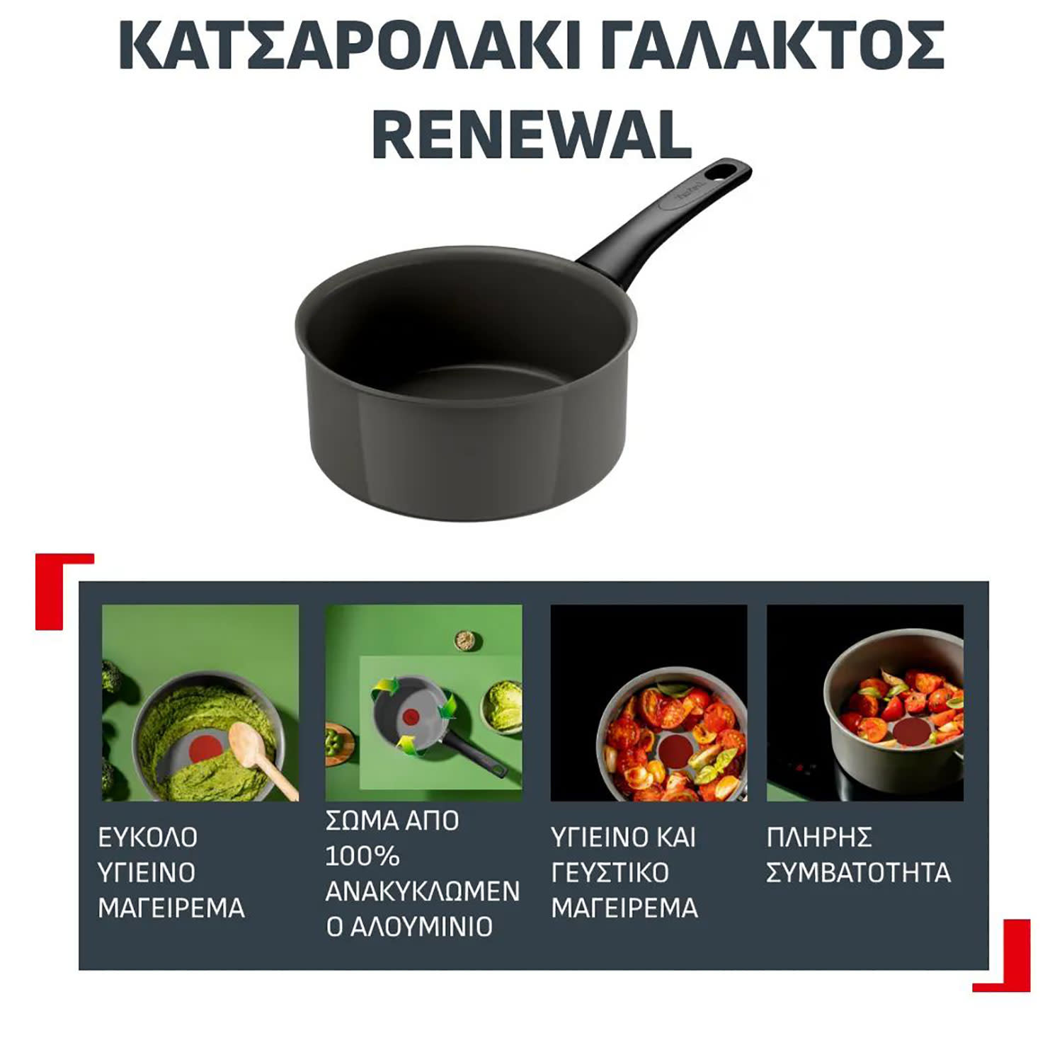 Κάνε κλικ για να δεις την εικόνα 8 του Tefal Κατσαρόλα Renewal 16,00 cm