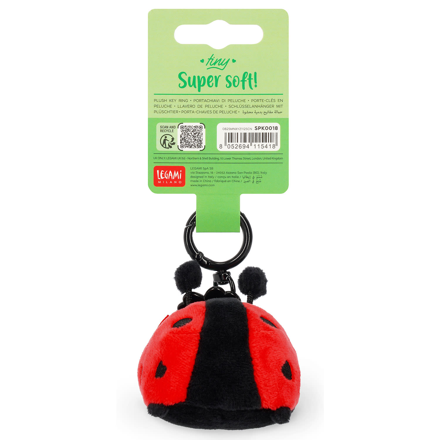 Εικόνα 5 του Legami Λούτρινο Μπρελόκ Ladybug