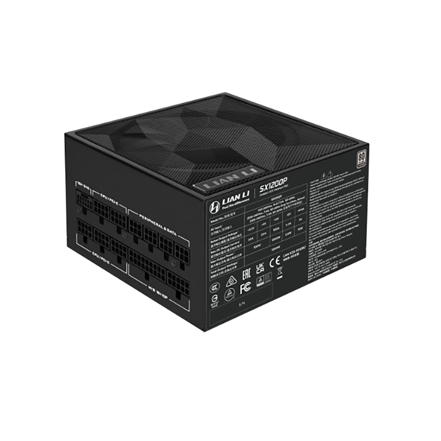 Εικόνα 1 του Lian Li PSU SX 1200P Black - PLATINUM 1200W