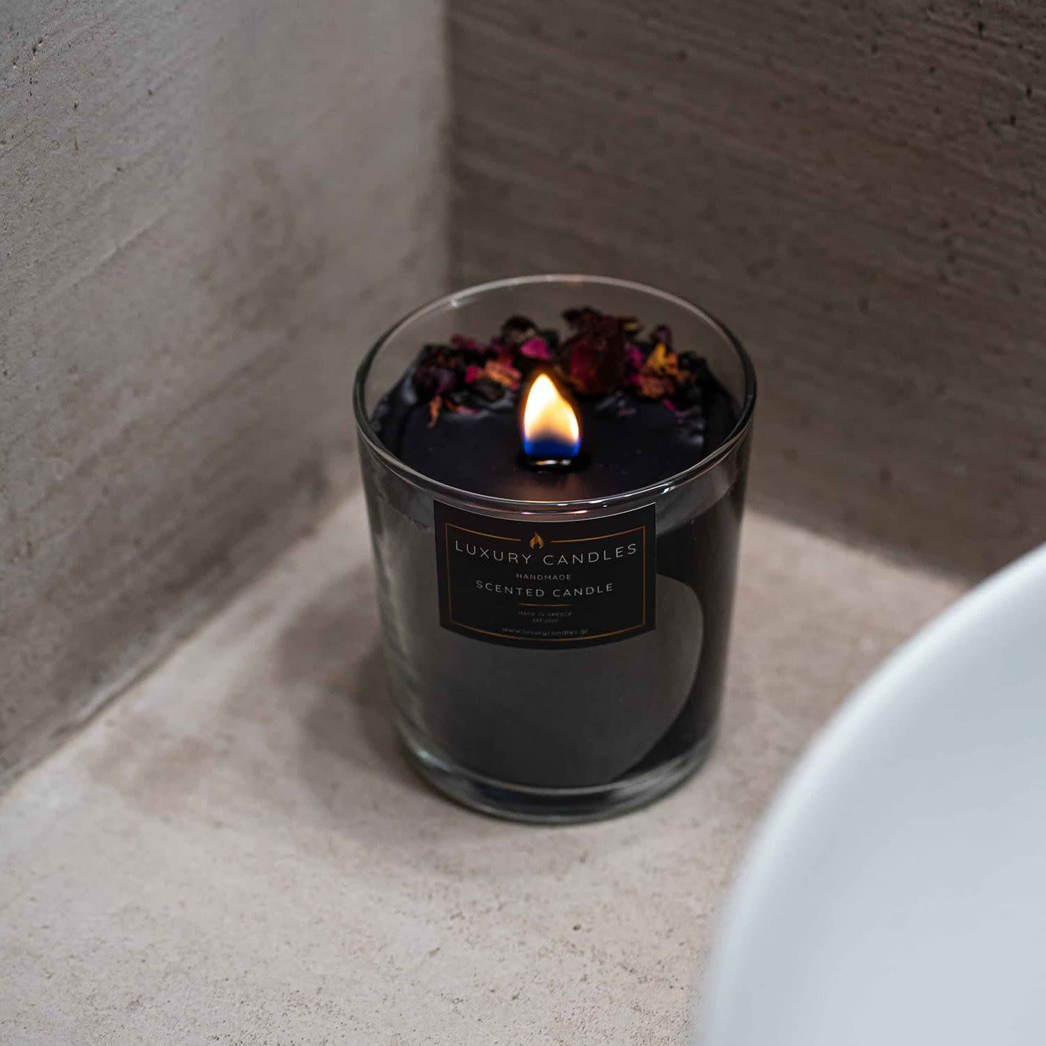 Luxury Candles Κερί Μαύρης Ορχιδέας