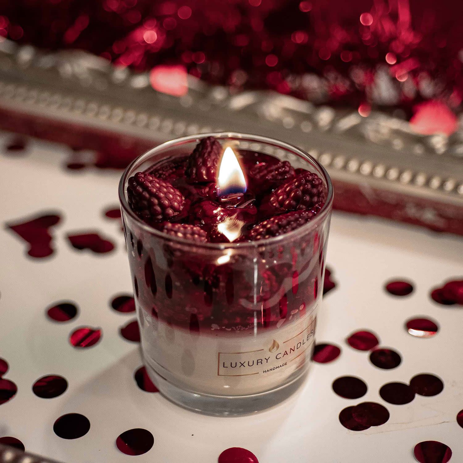 Luxury Candles Κερί Cheesecake Βατόμουρο