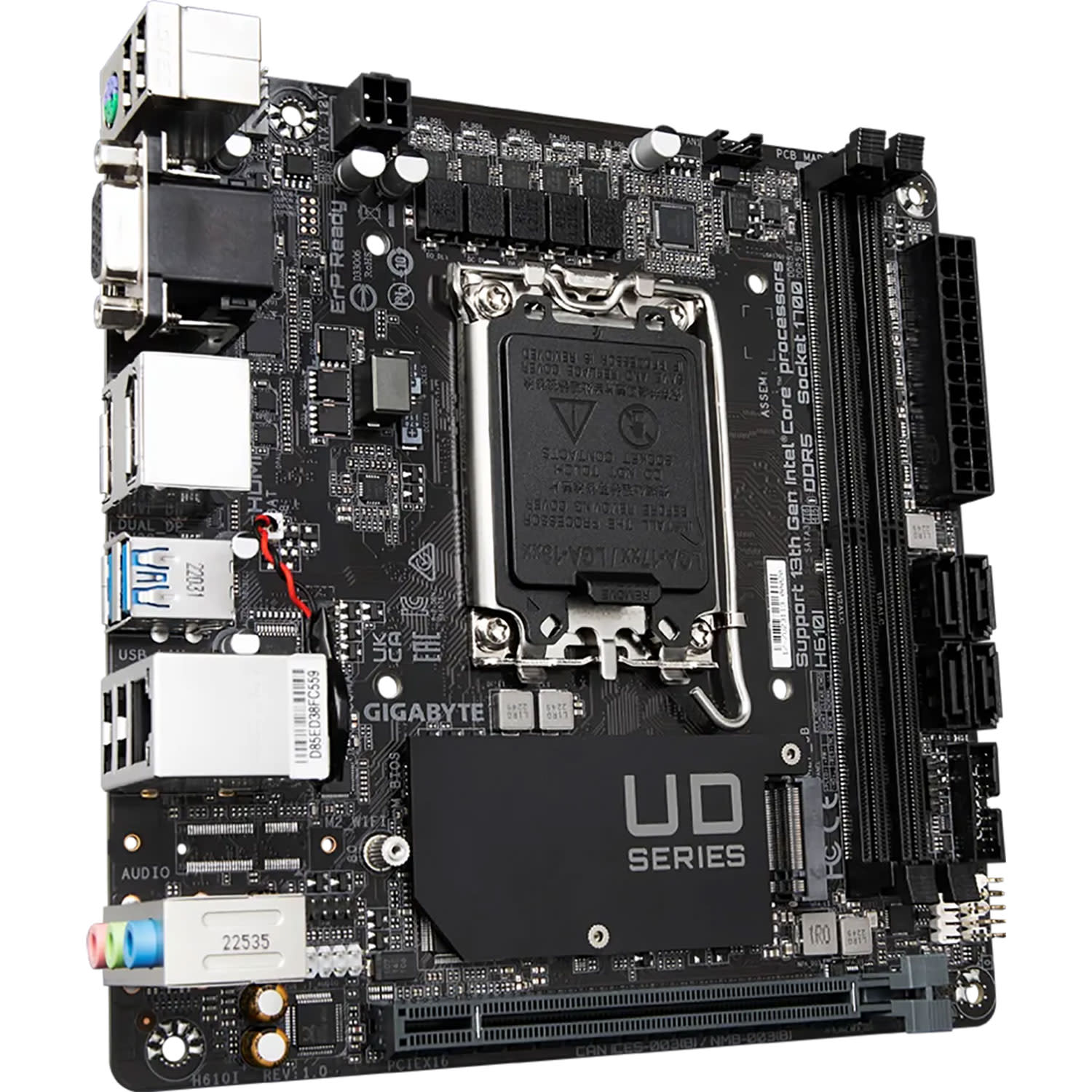 Εικόνα 3 του Gigabyte Motherboard H610I (H610/1700/DDR5)