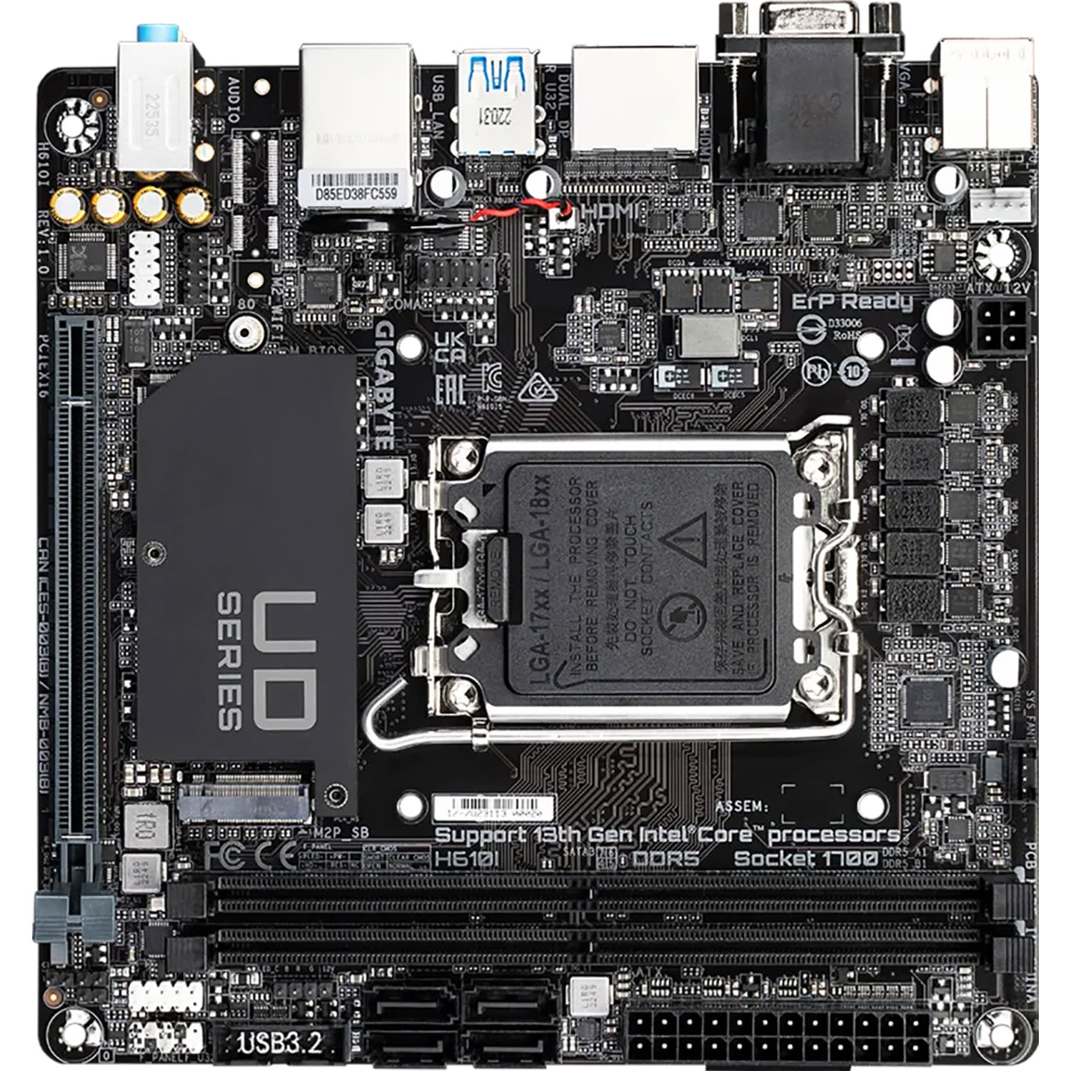 Εικόνα 4 του Gigabyte Motherboard H610I (H610/1700/DDR5)