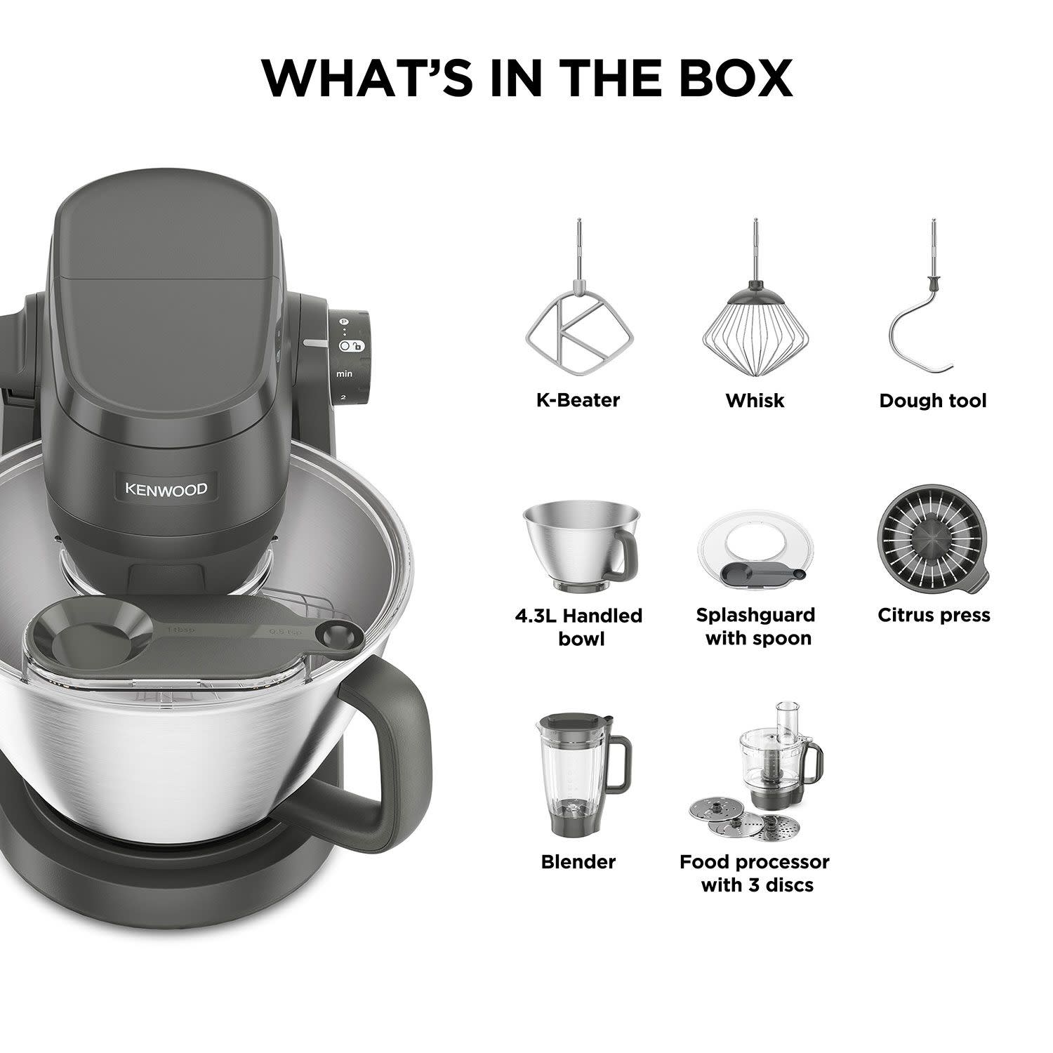 Εικόνα 3 του Kenwood Κουζινομηχανή KHC30.050GY Multi Tasker