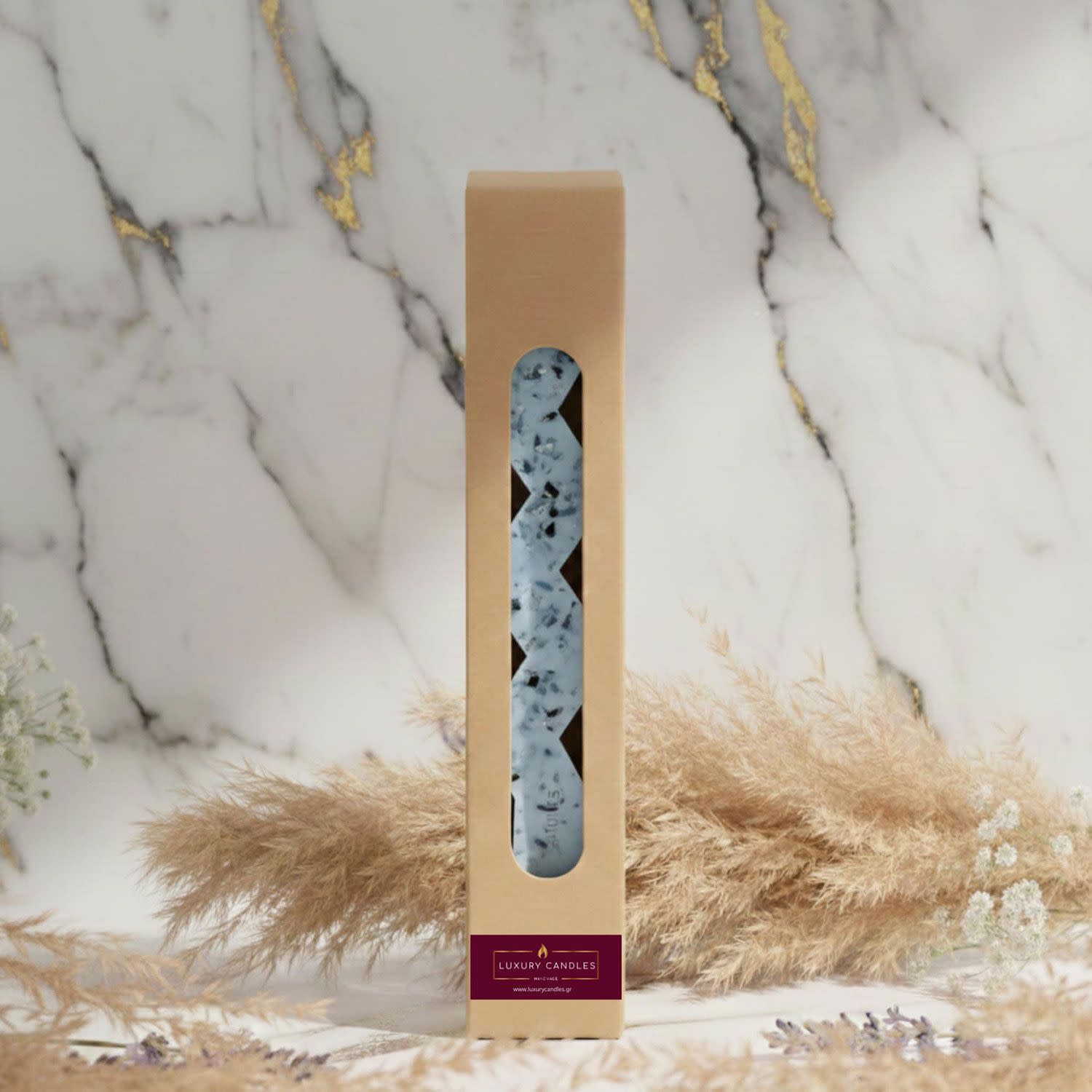 Εικόνα 2 του Luxury Candles Λαμπάδα Crystal Blue