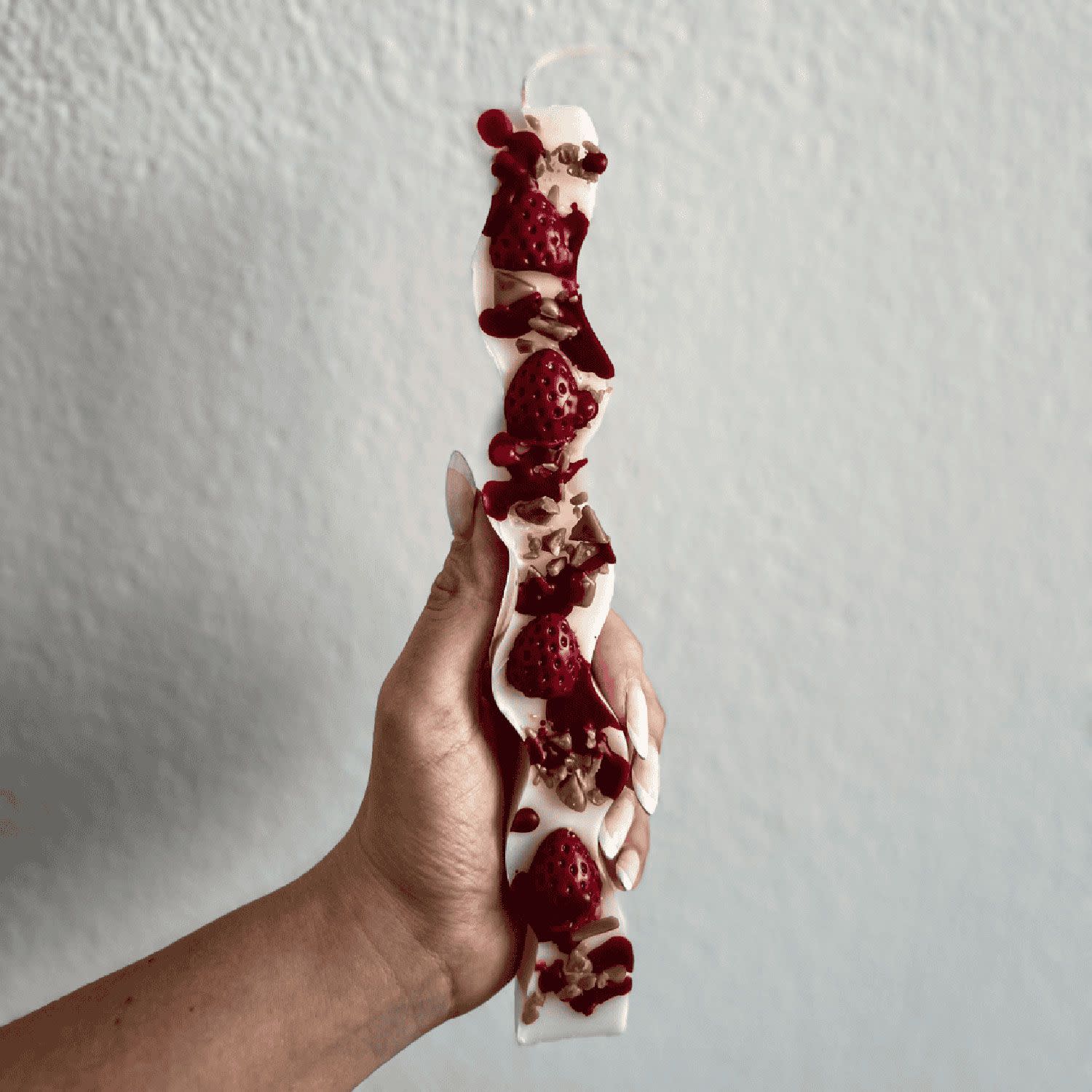 Luxury Candles Λαμπάδα Strawberry Cheesecake