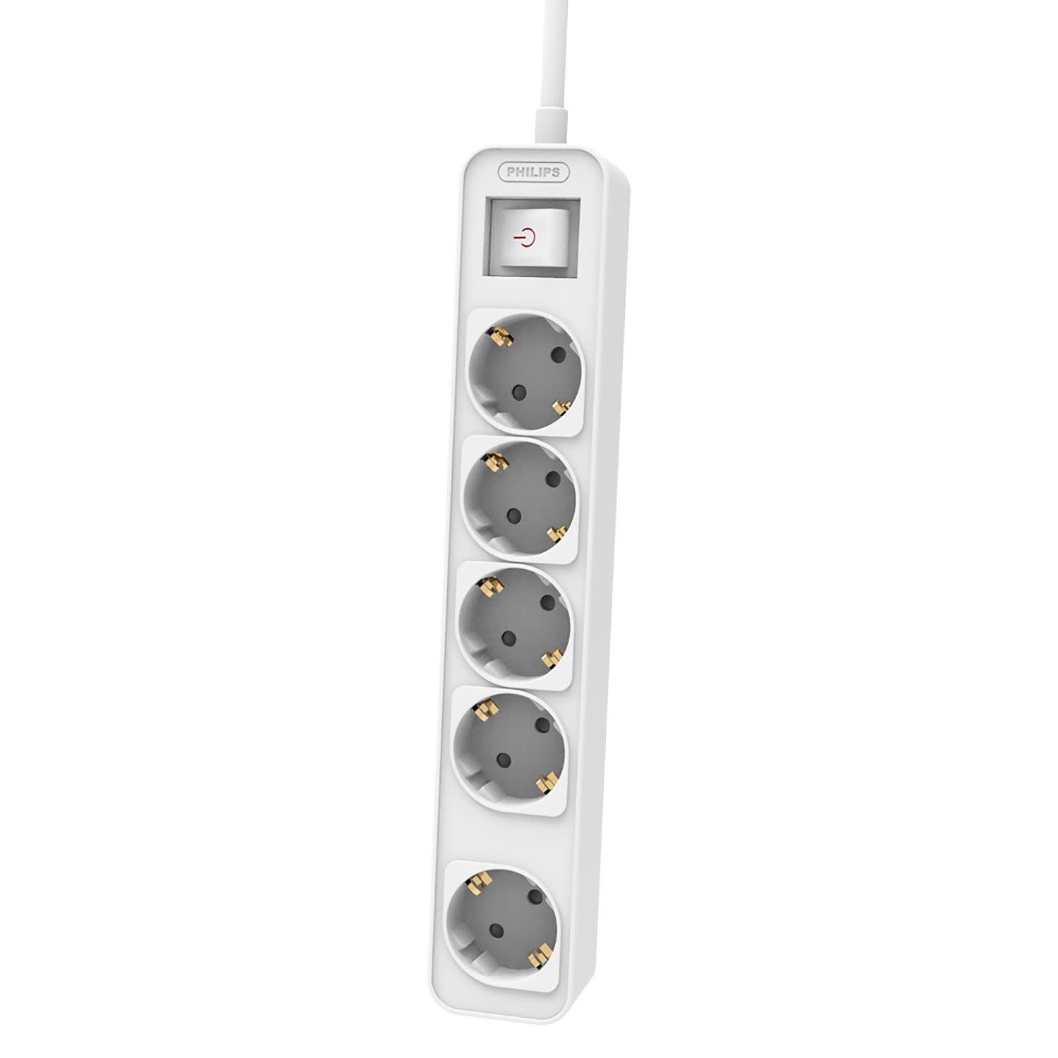 Κάνε κλικ για να δεις την εικόνα 2 του Philips Πολύπριζο 5 Θέσεων 1,5m Λευκό