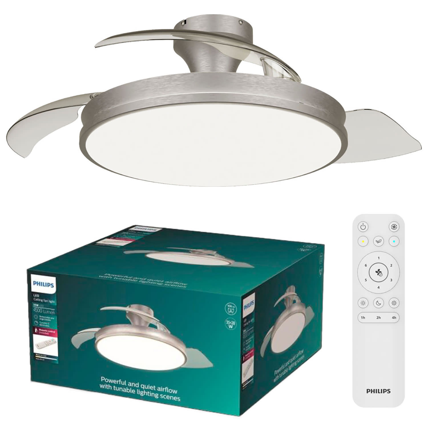 Philips Ανεμιστήρας Οροφής - Φωτιστικό Atlas