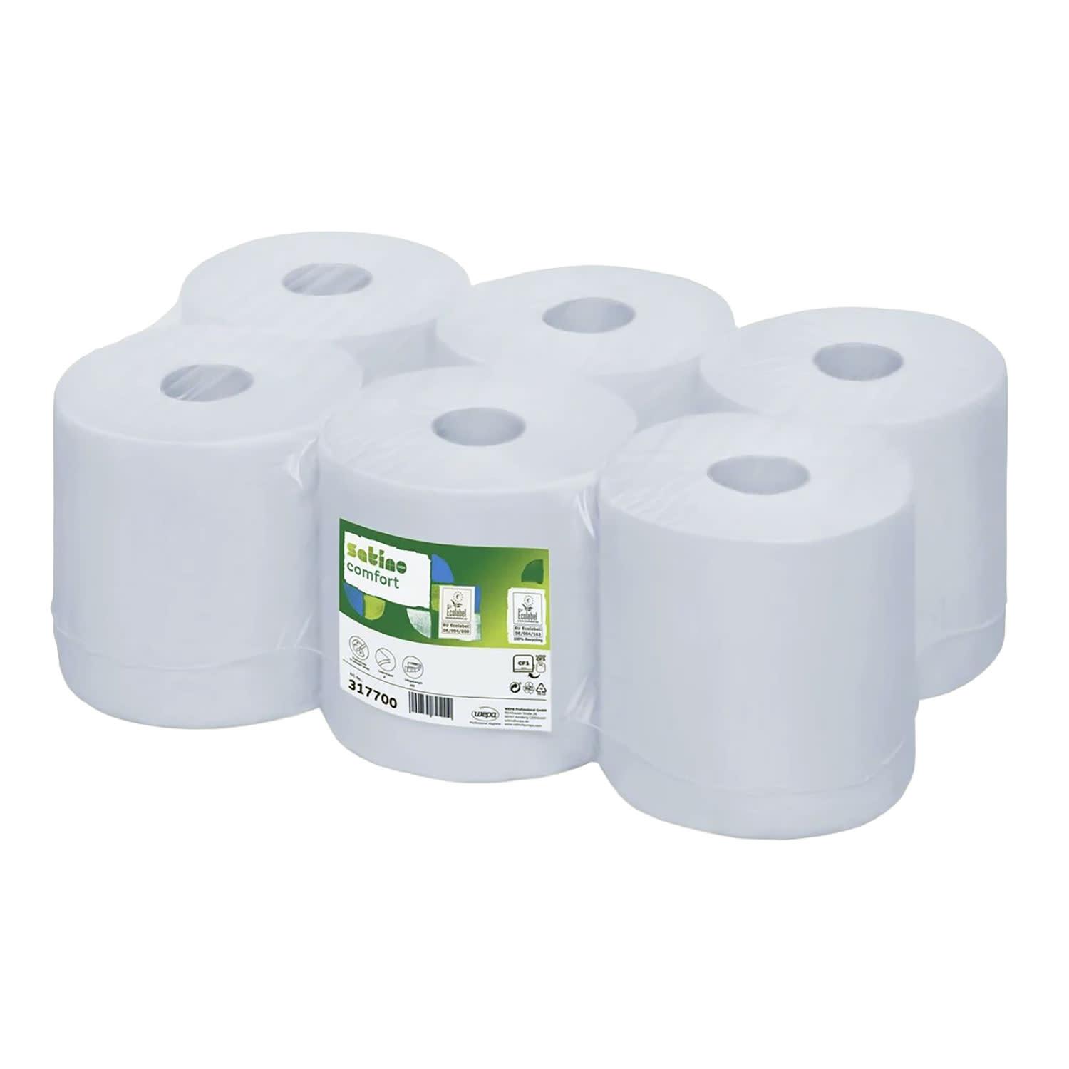 Satino by WEPA Μπλε Χειροπετσέτα σε Ρολό Centerfeed Comfort Δίφυλλη 6x150m