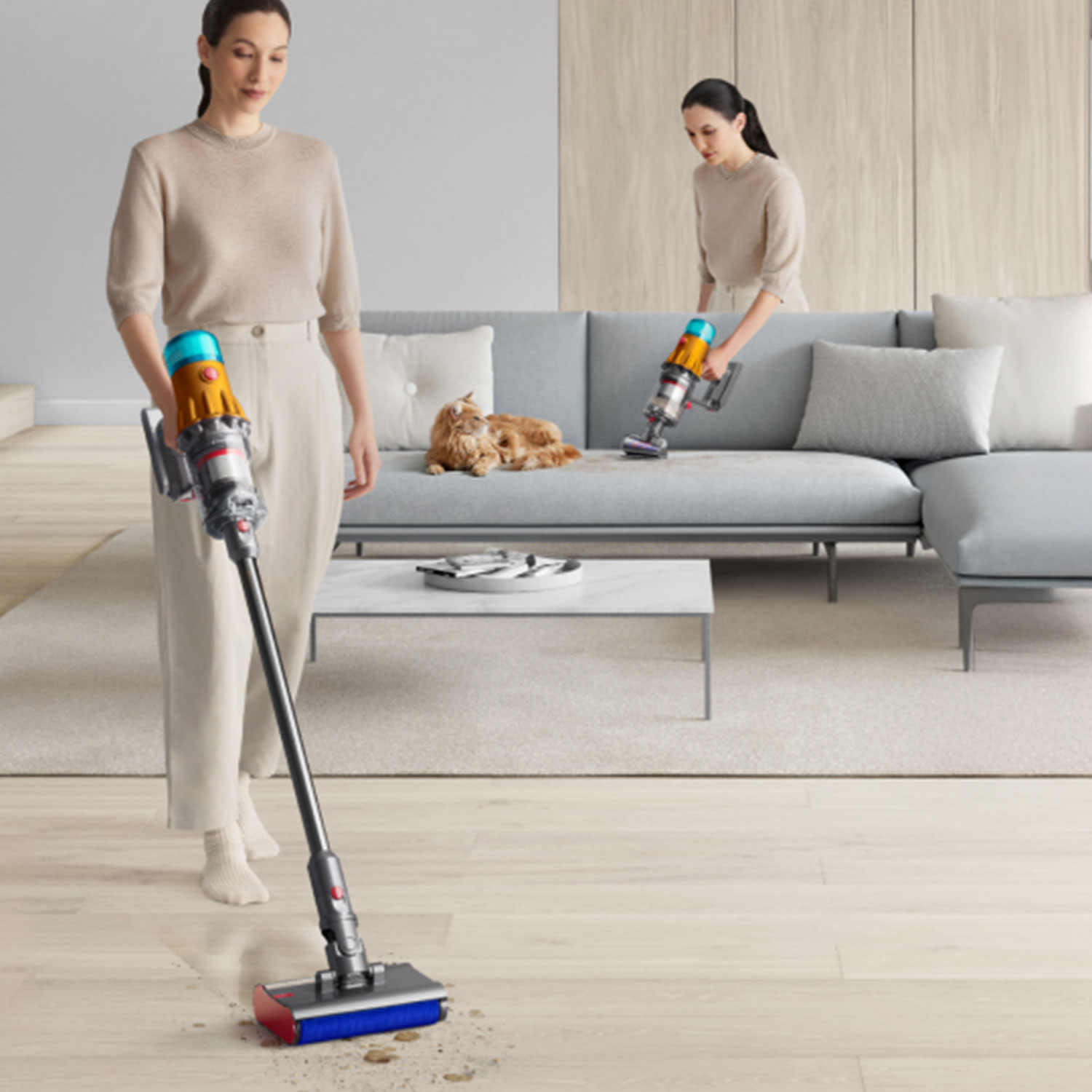 Εικόνα 5 του Dyson Σκούπα Stick Επαναφ/μενη V12s Detect Slim Submarine Yellow/Iron/Nickel