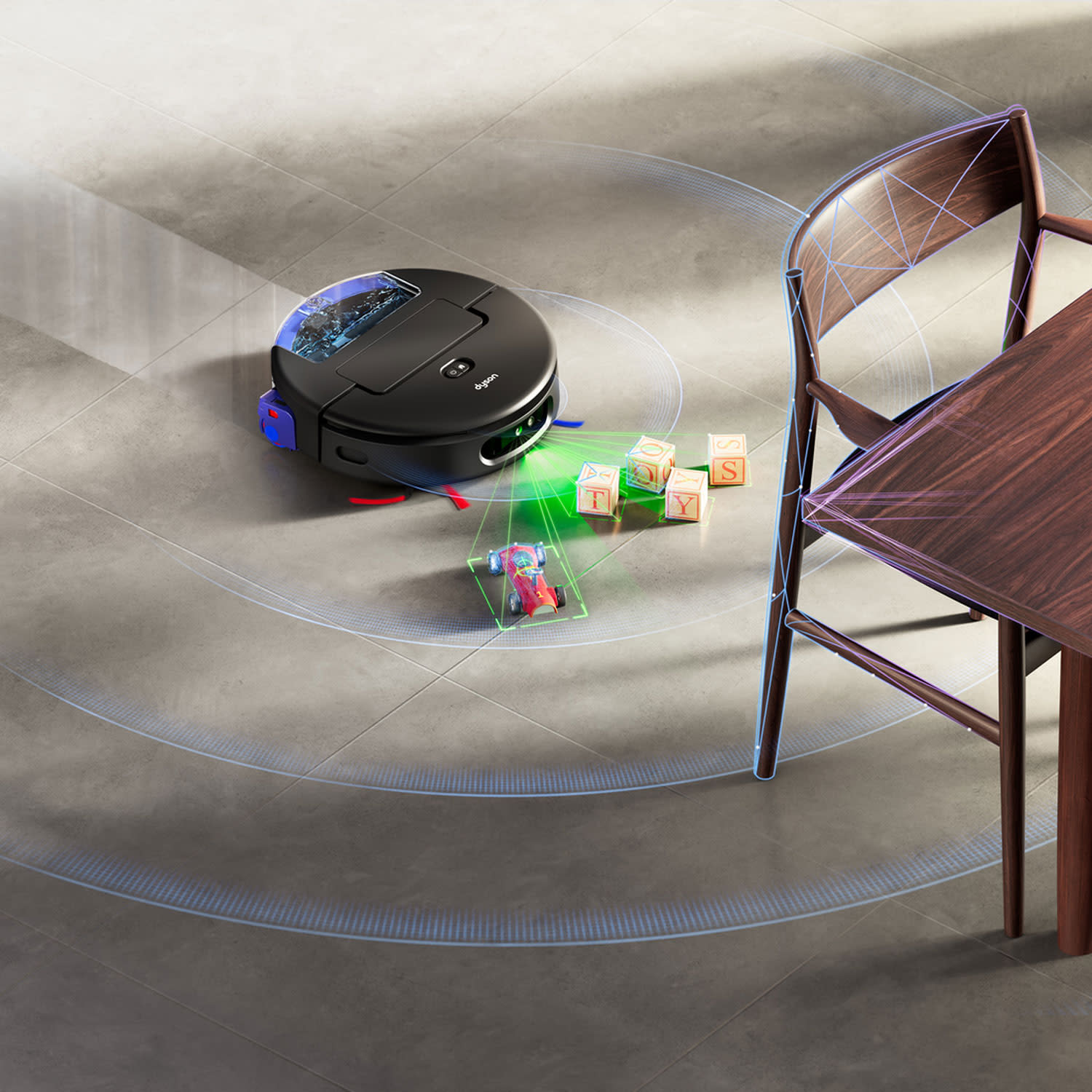 Εικόνα 4 του Dyson Σκούπα ρομπότ RB05-A Spot+Scrub AI Black/Blue