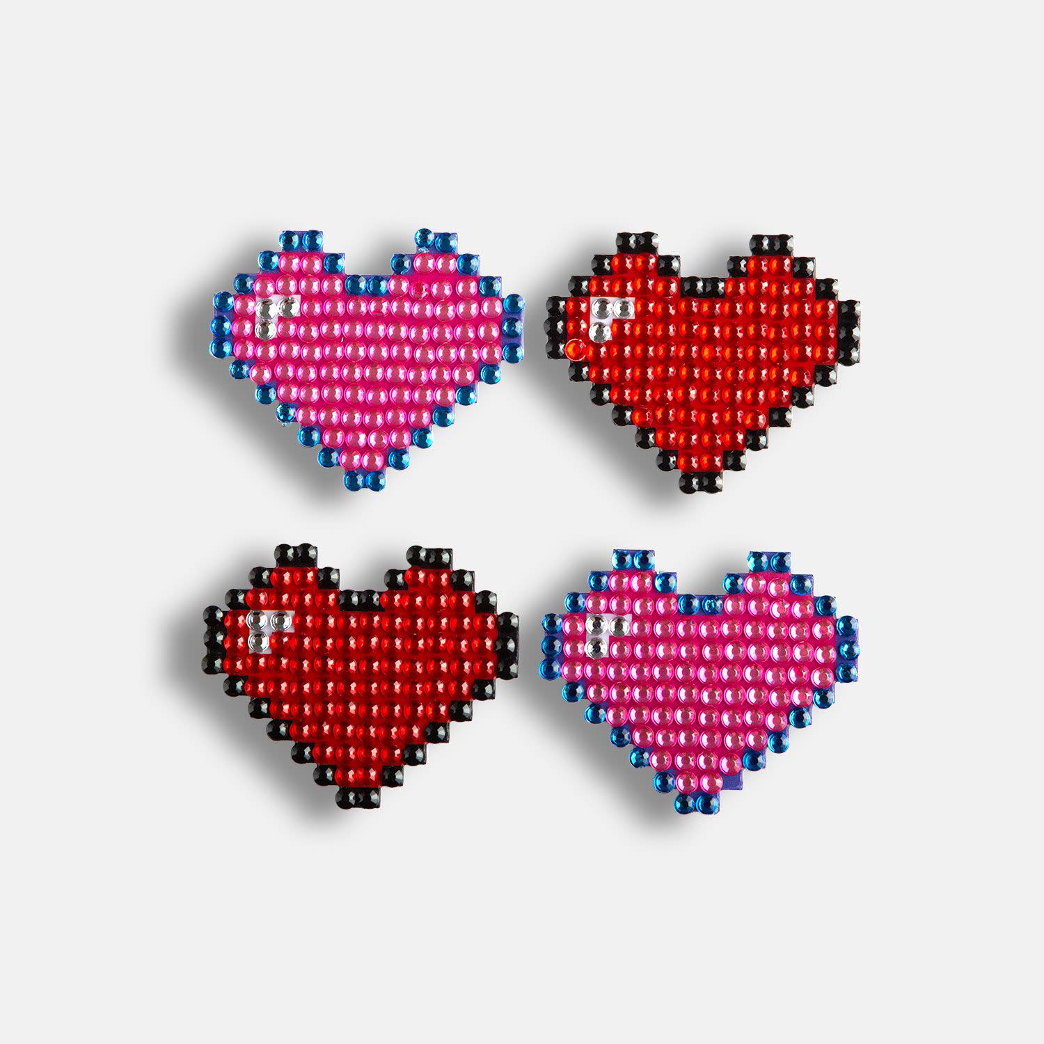 Εικόνα 1 του Goomby Αυτοκόλλητα Pink Retro Hearts 4τεμ.