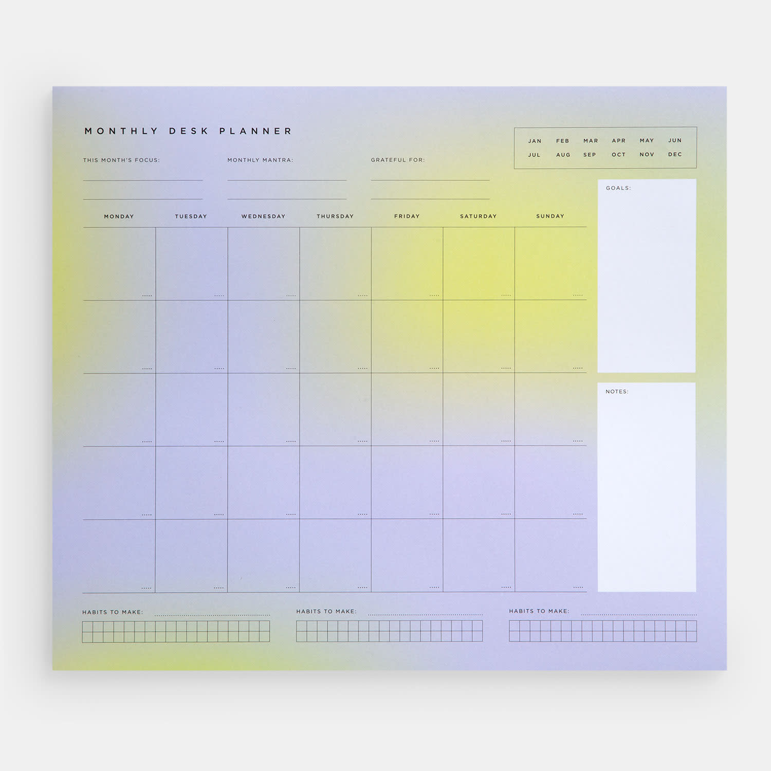 Goomby Μηνιαίο Planner Metallic Purple 26 Φύλλα