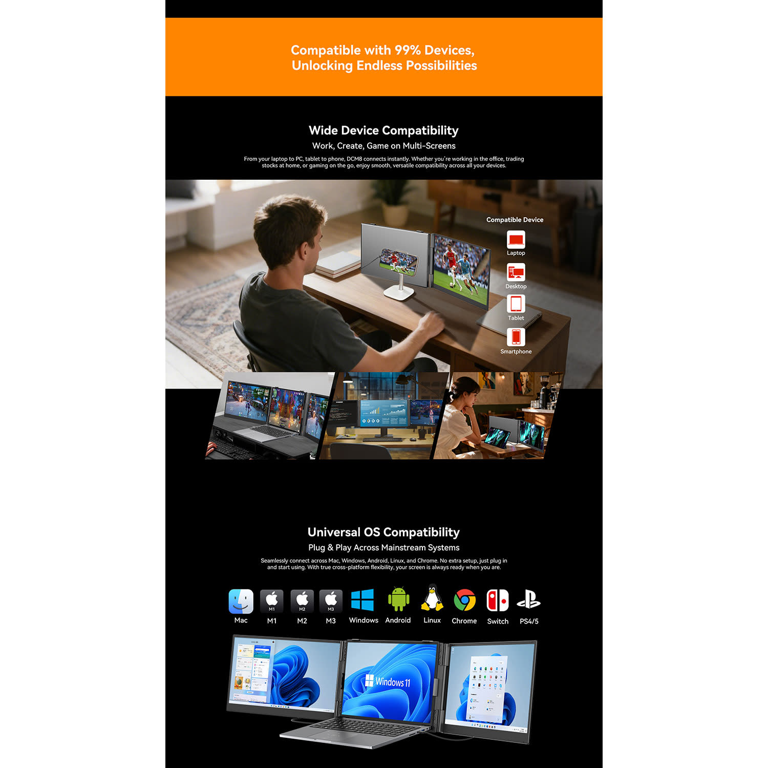 Εικόνα 5 του Blackview Laptop Screen Extender 15.3" DCM8