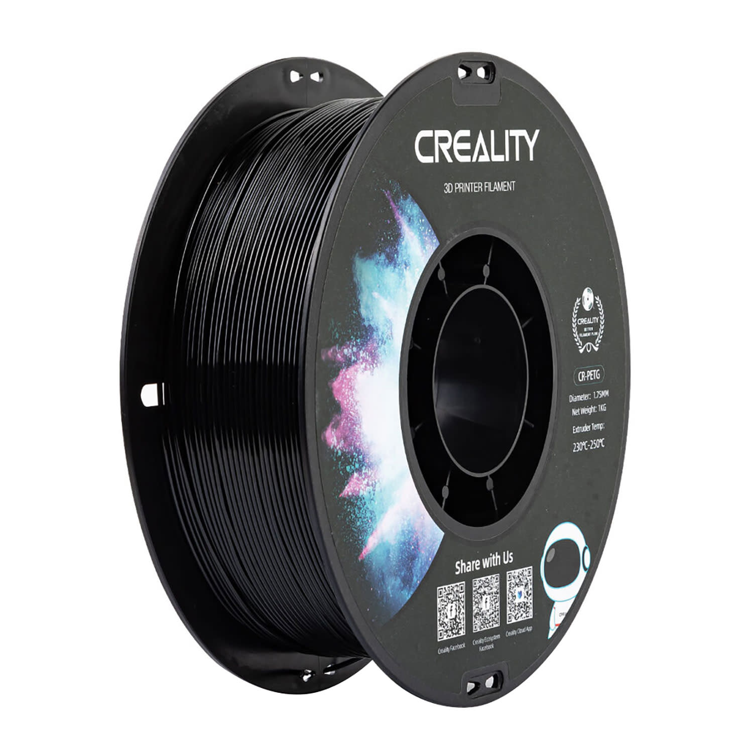 Creality 3D Filament CR-PETG 1,75mm Μαύρο