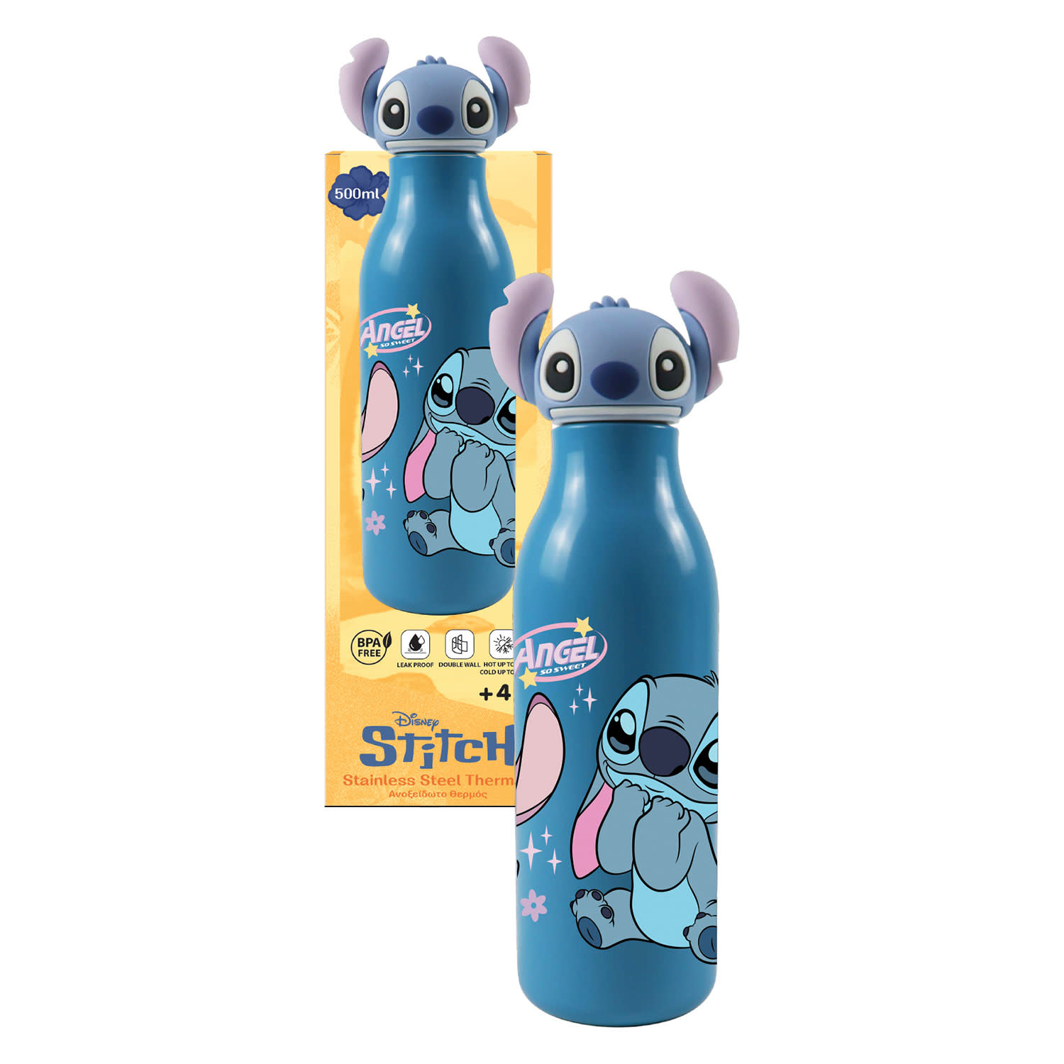 Εικόνα 1 του Gim Παγούρι Ανοξείδωτο 3D Stitch 500ml