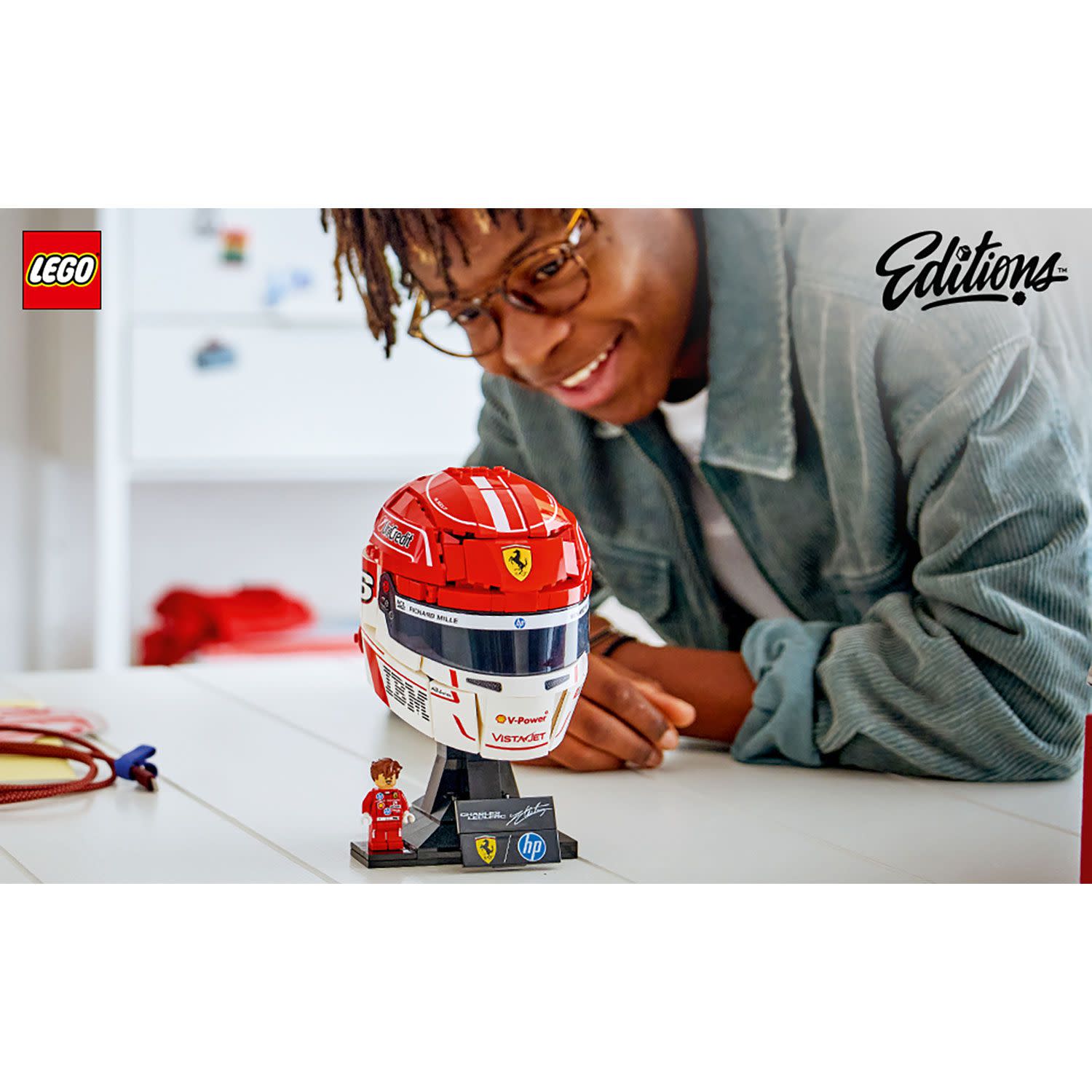 Εικόνα 3 του LEGO Editions Scuderia Ferrari HP Κράνος Charles Leclerc 43014